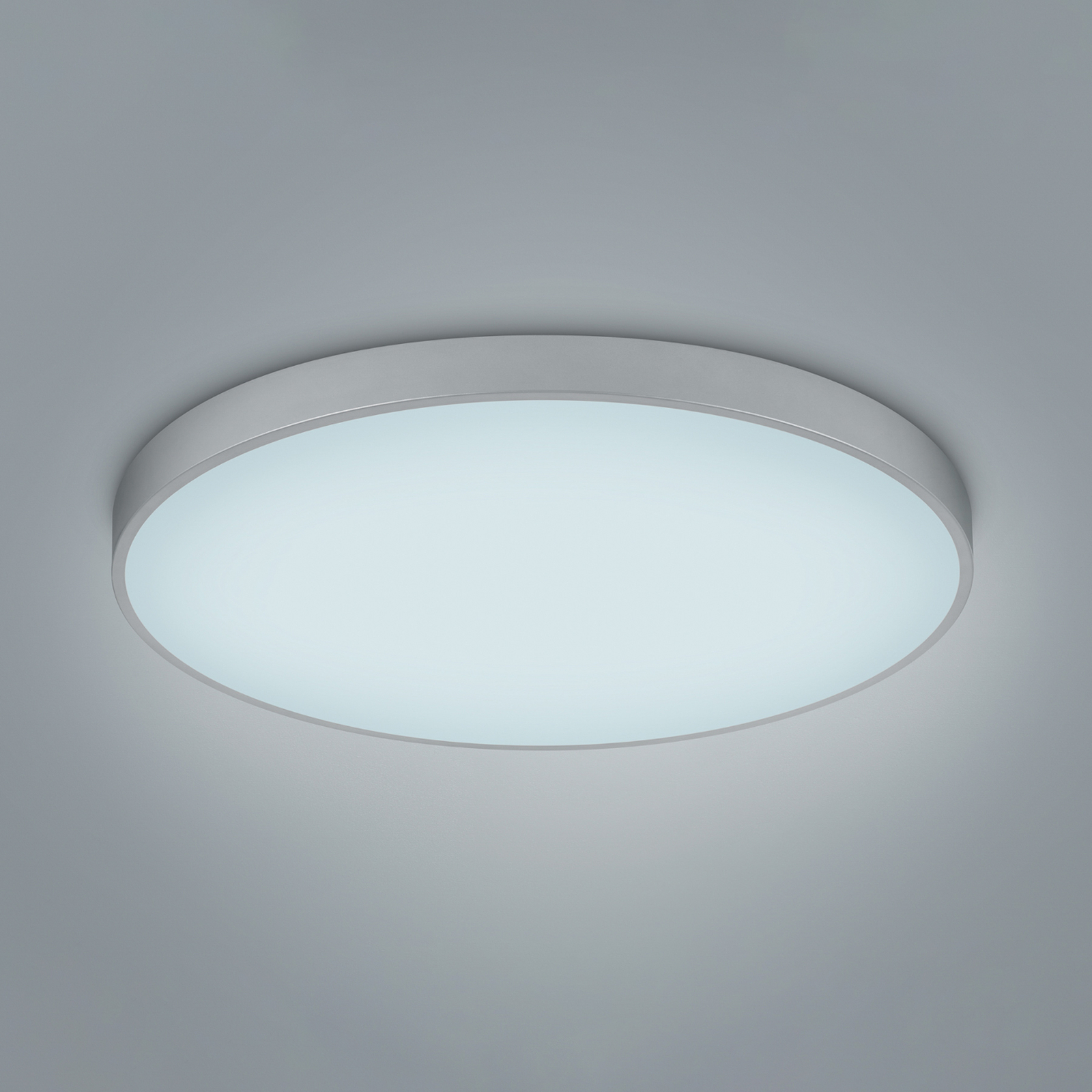 LED лампа за таван Waco, CCT, Ø 75 cm, титан