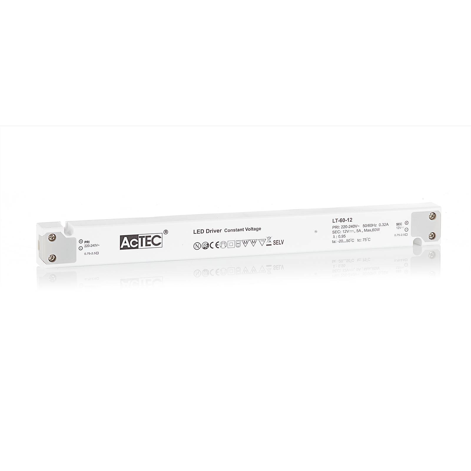 AcTEC LT LED driver CV 12 V, 60 W - White