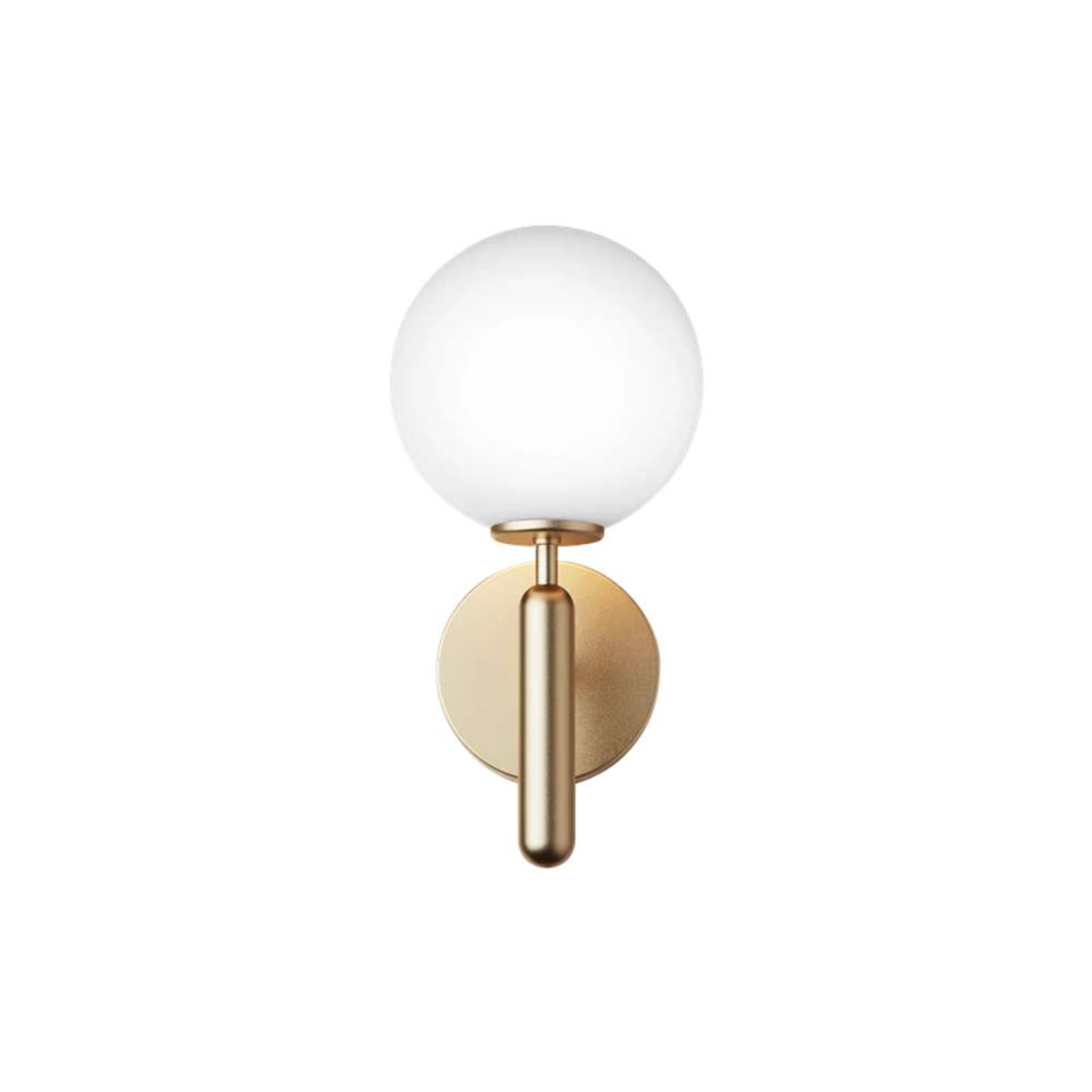 Miira Wall Lamp Brass/Opal White - Nuura