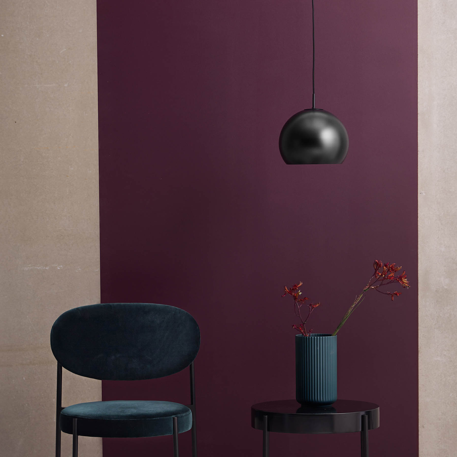 Ball Pendant Ø25 Matt Black - Frandsen