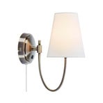 Amar Wall Lamp Off-White/Antique Brass - Markslöjd