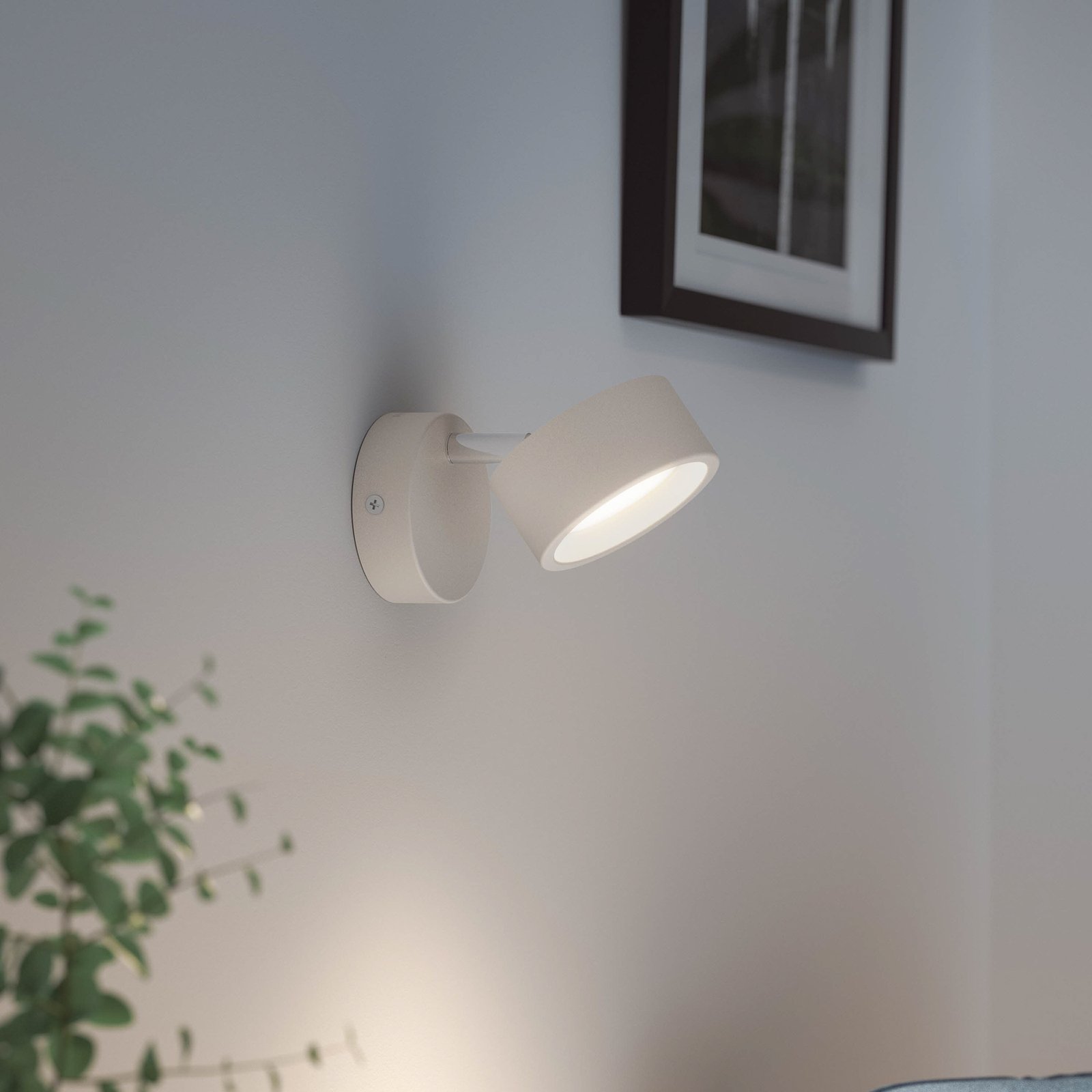 Philips Bracia LED-downlight 1 lyskilde, hvit