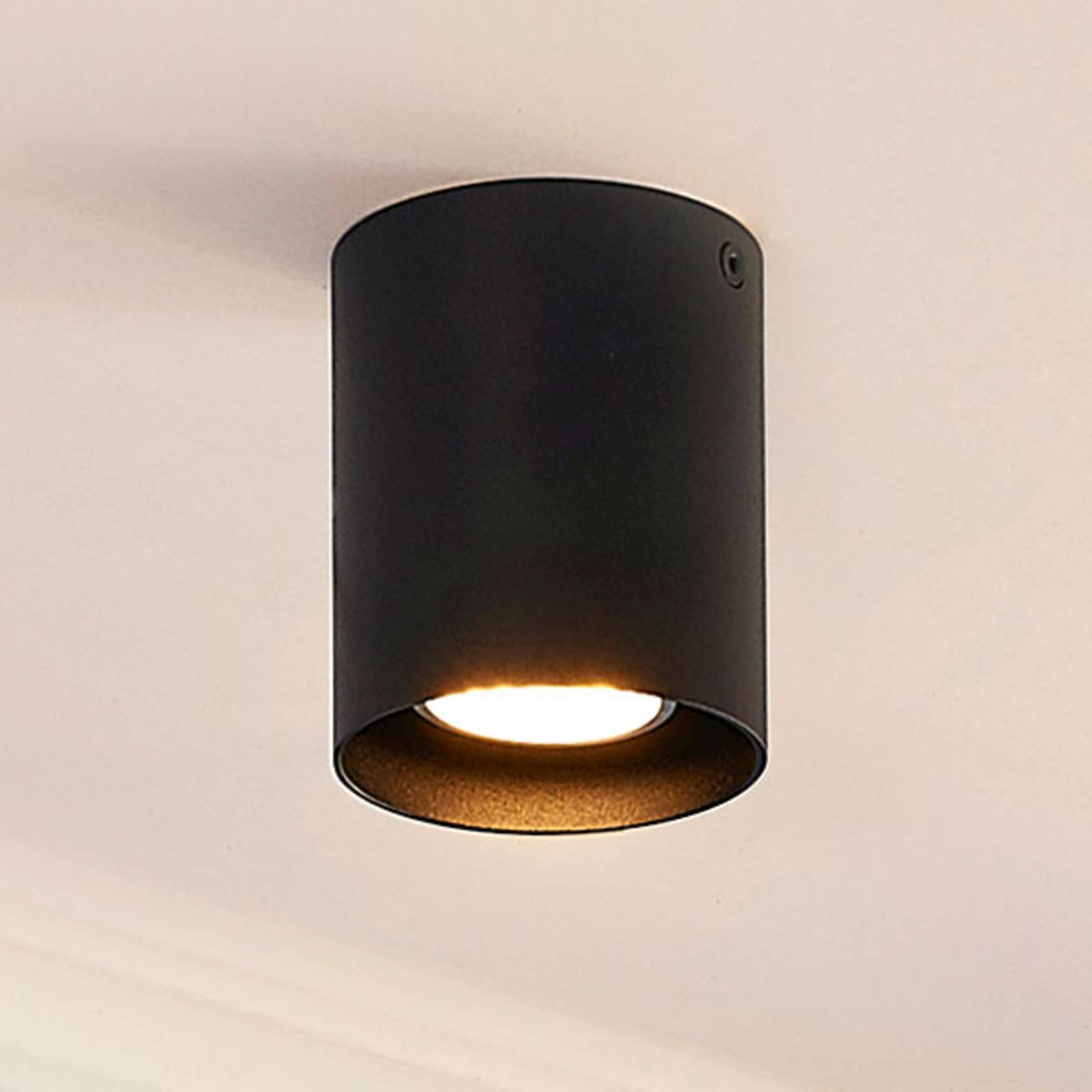 Czarna lampa sufitowa Carson