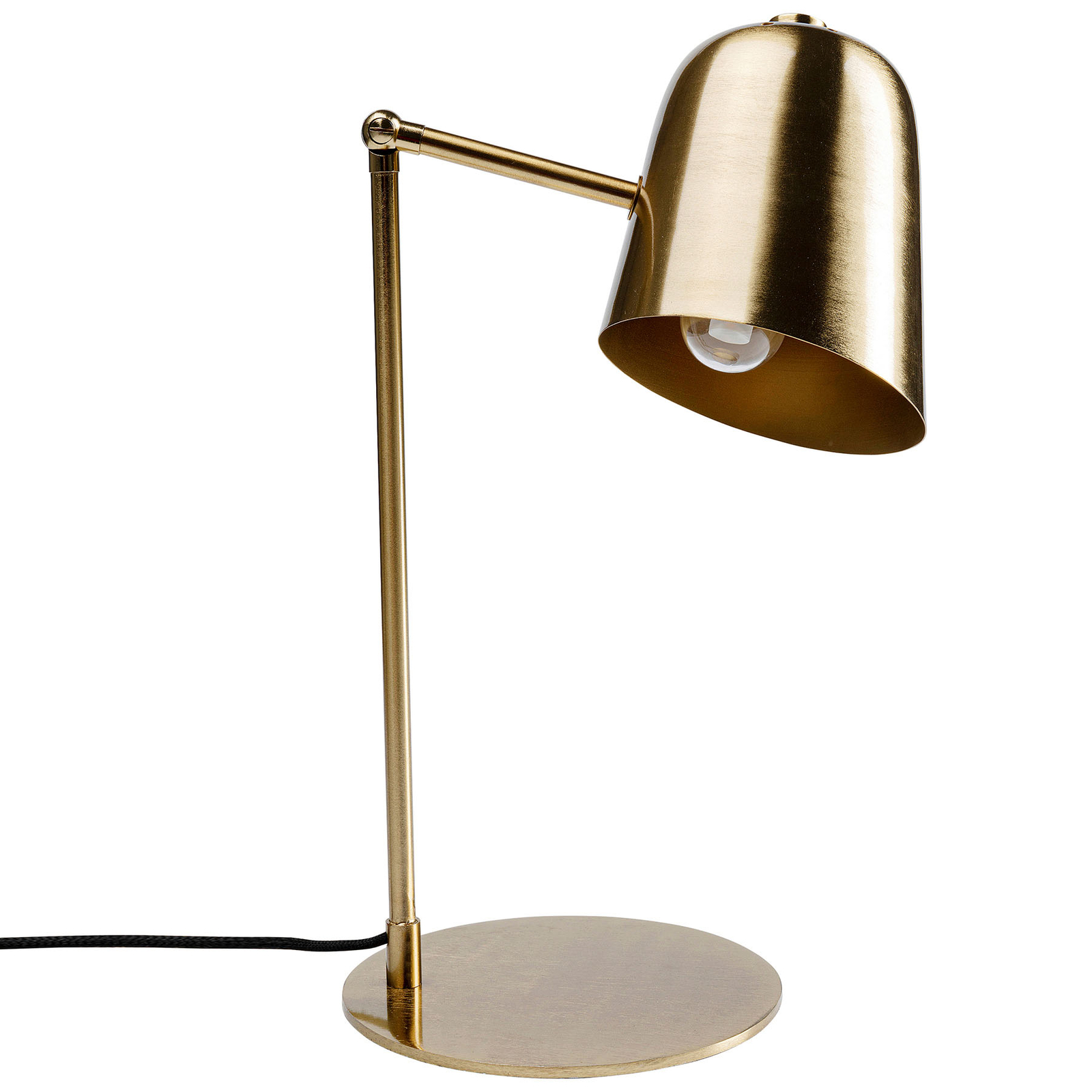 Kare KARE Theater table lamp, brass, for Living / Dining Room, steel, E14, 15 W, energy efficiency: A++, W: 27 cm, H: 56 cm