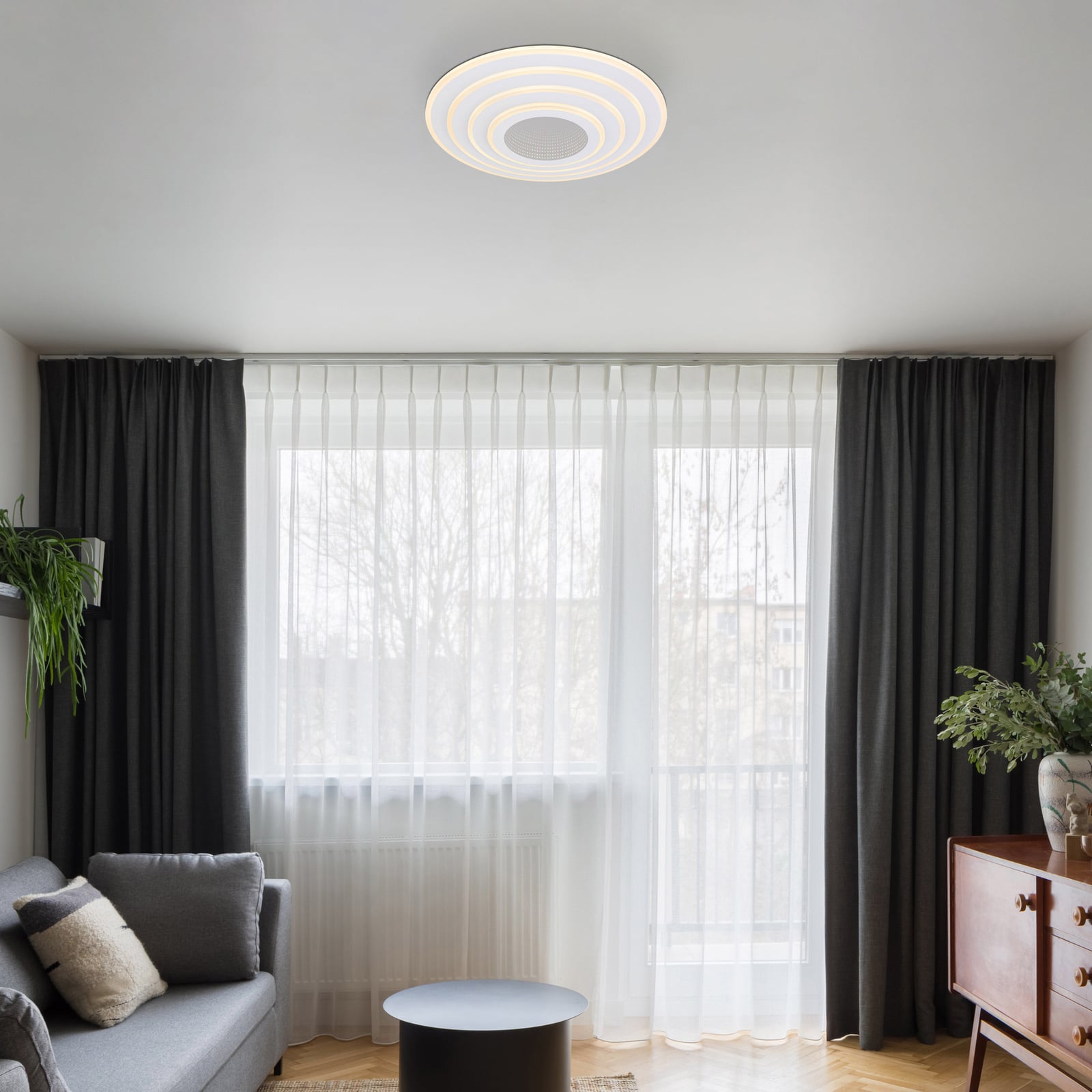 Jocelyn Smart LED Ceiling Light, White, CCT, Remote Control Jocelyn Smart LED Ceiling Light, White, CCT, Remote Control