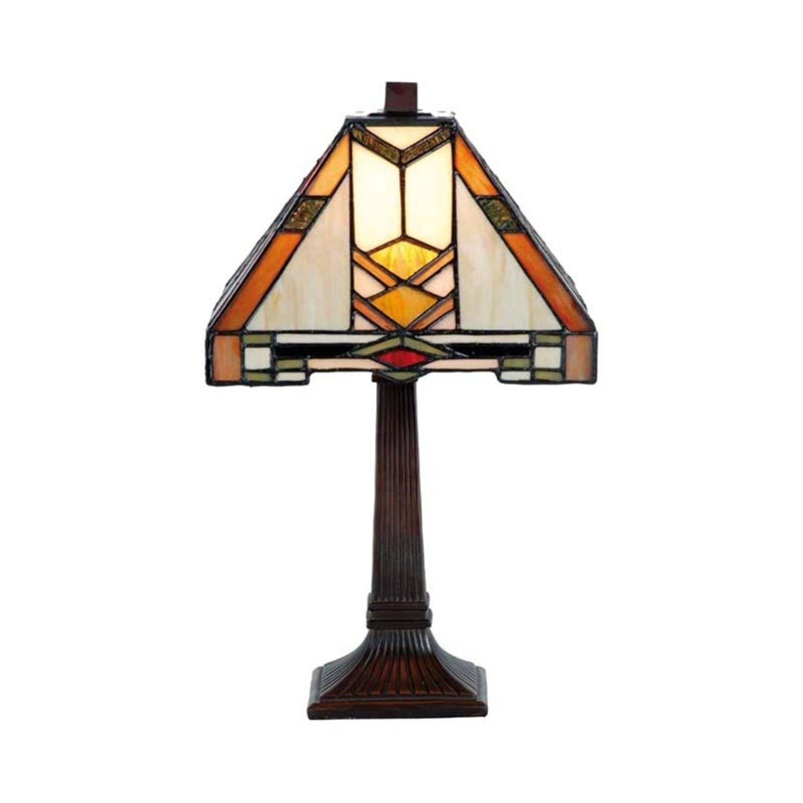 Mønstret bordlampe Eliazar i Tiffany-stil