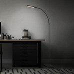 Servo LED floor lamp, dimmable, CCT