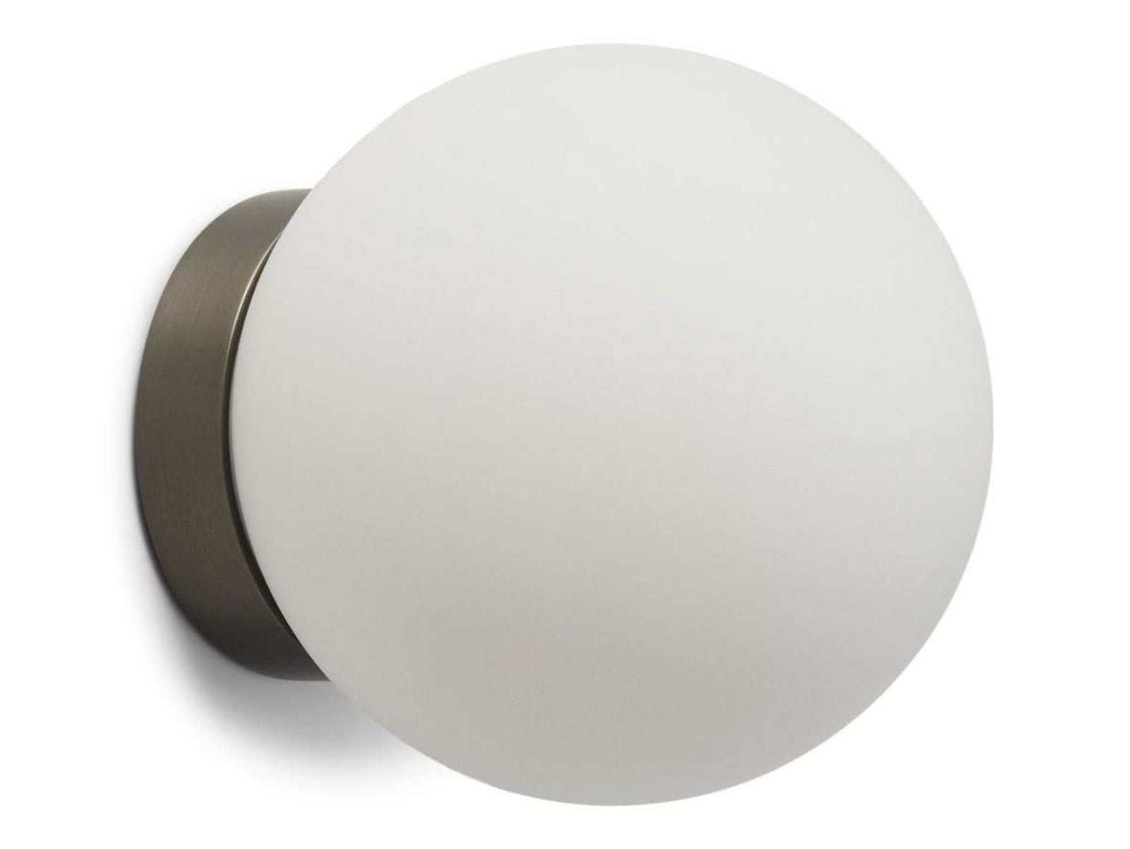 Palla C135 LED-taklampa, gr&aring;/vit, IP44 ANTIDARK - Badrum - Glas