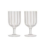 Verre à vin Mizu, transparent, hauteur 15 cm, lot de 2 - OYOY Living Design