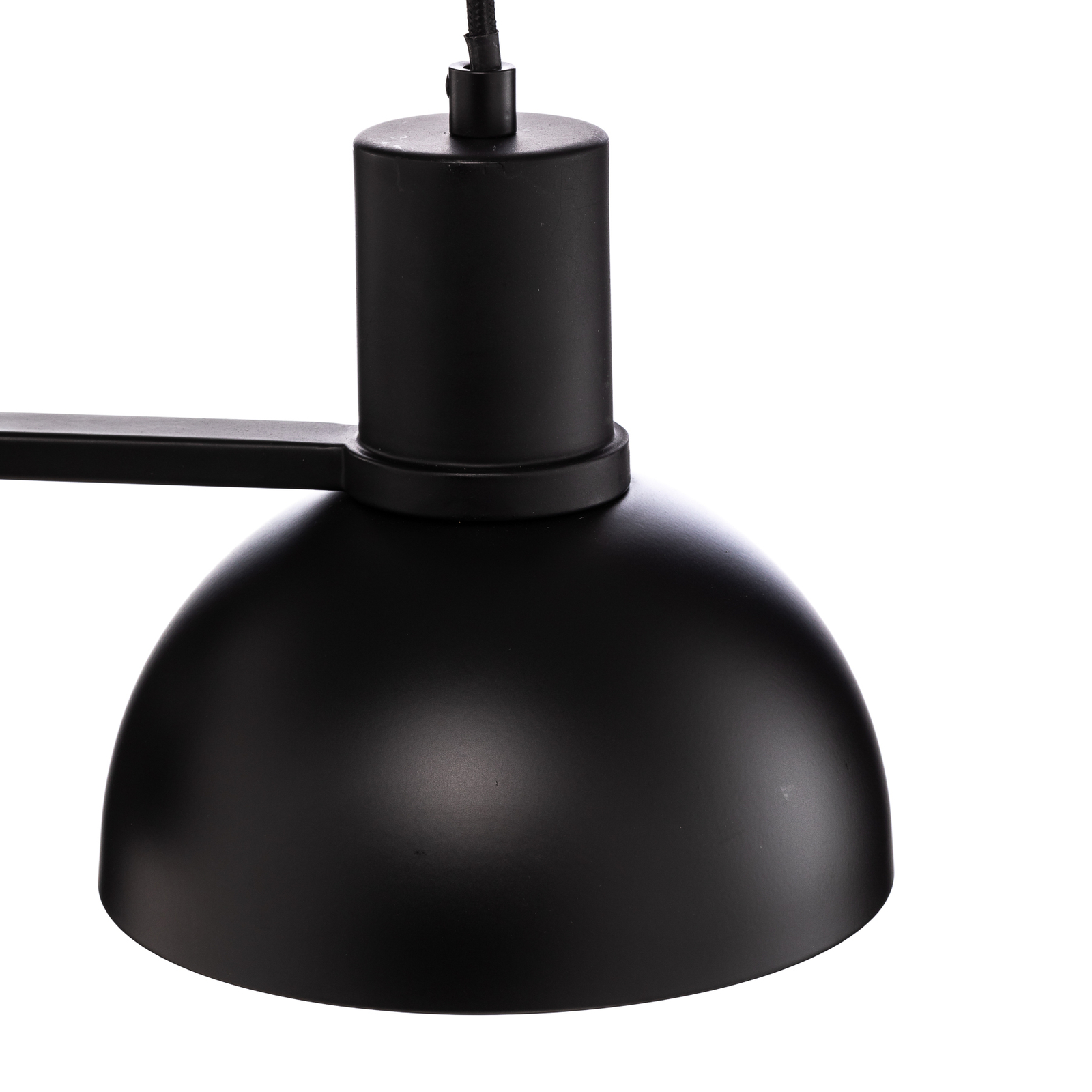 Lucande Mostrid závesná lampa, čierna, 2-plameňová