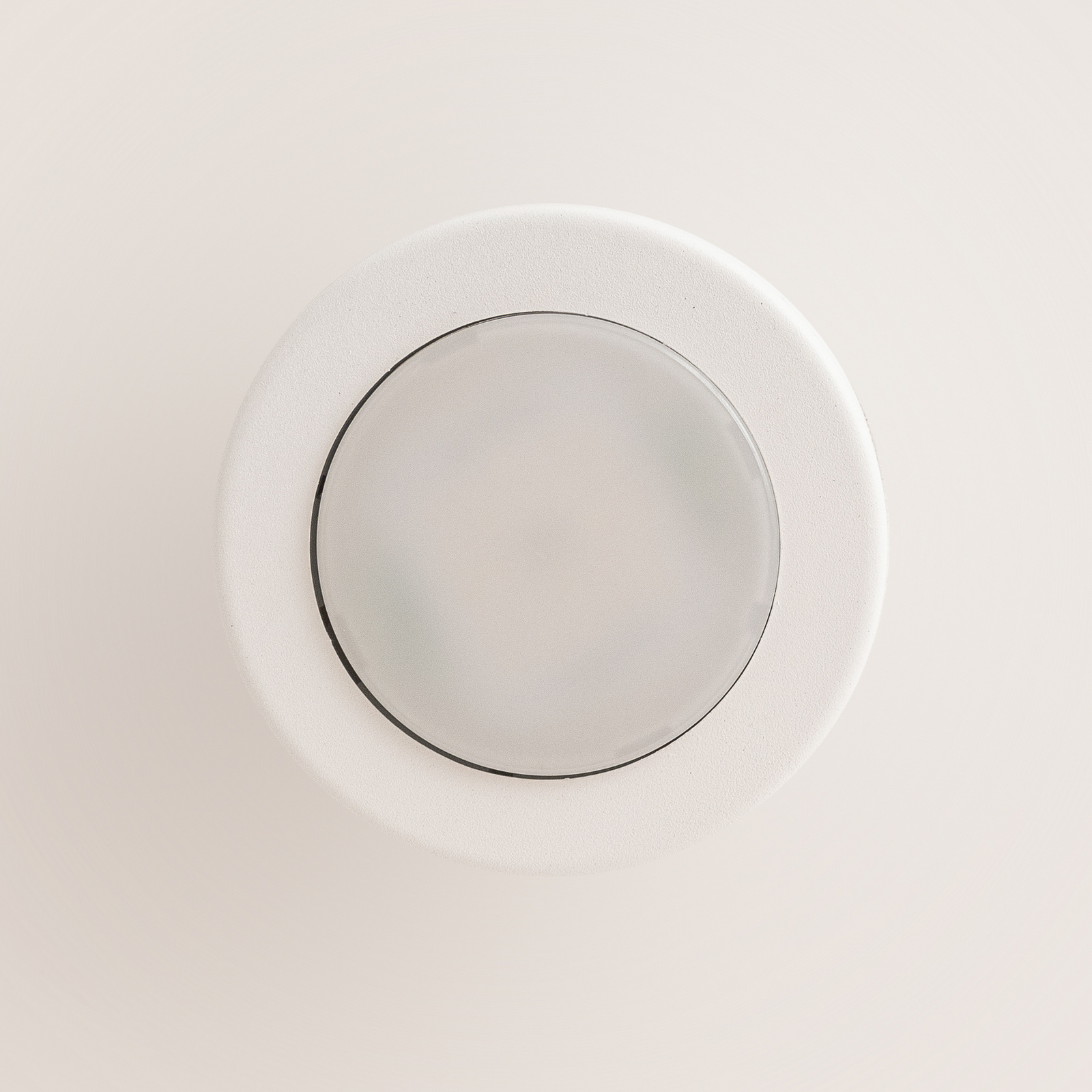 Deckenstrahler SPOT 53, cremeweiß, Ø 11,5 cm, Metall, GX53