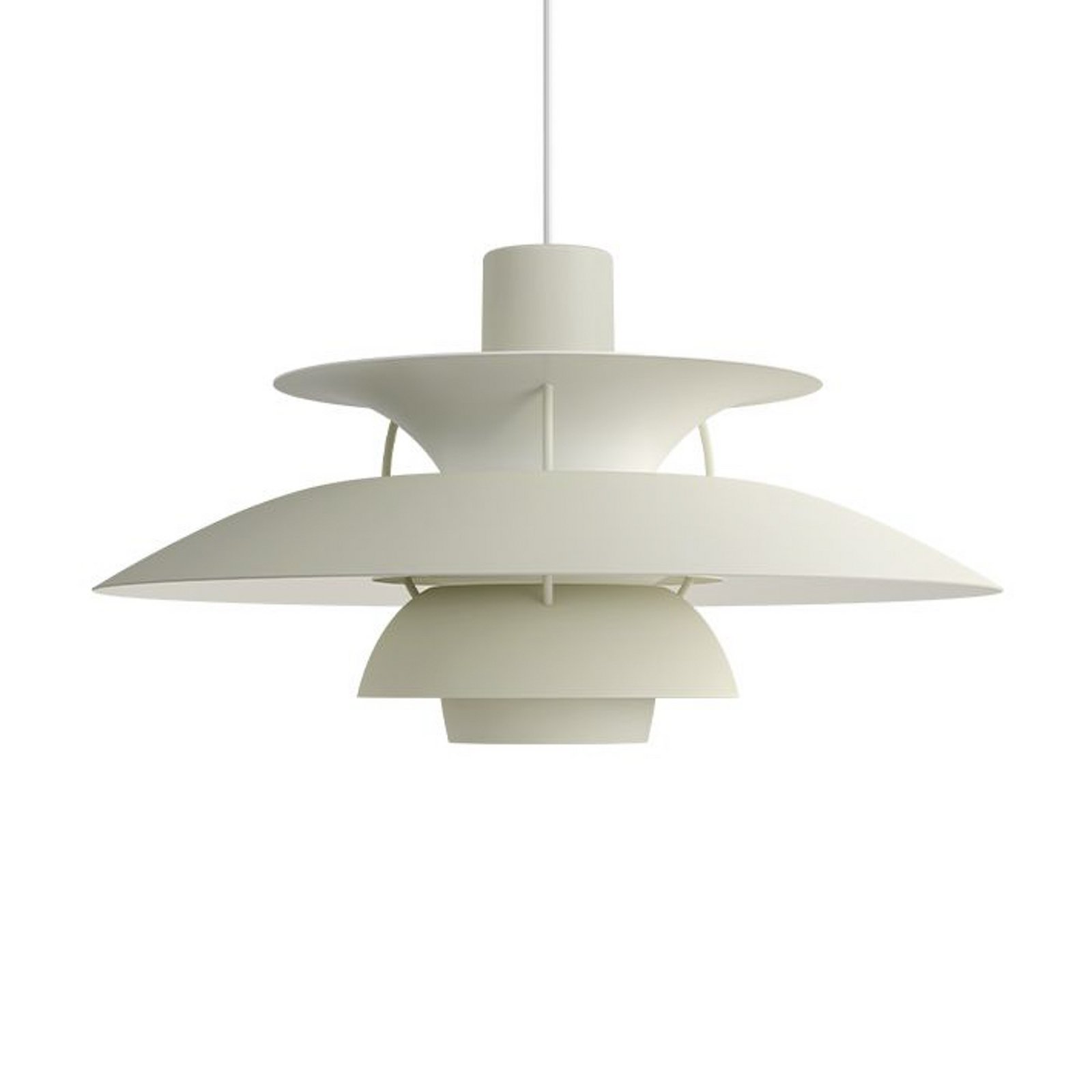 PH 5 Candeeiro Suspenso Monochrome Pale Pewter - Louis Poulsen