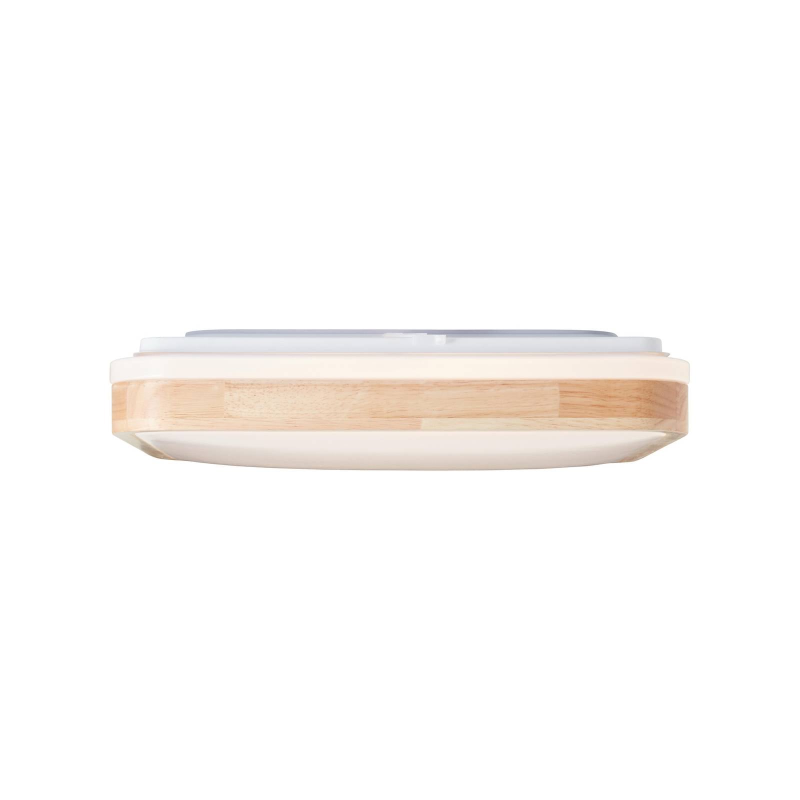 LED-Deckenlampe Tumeo, Länge 40 cm, holz hell, Metall/Holz
