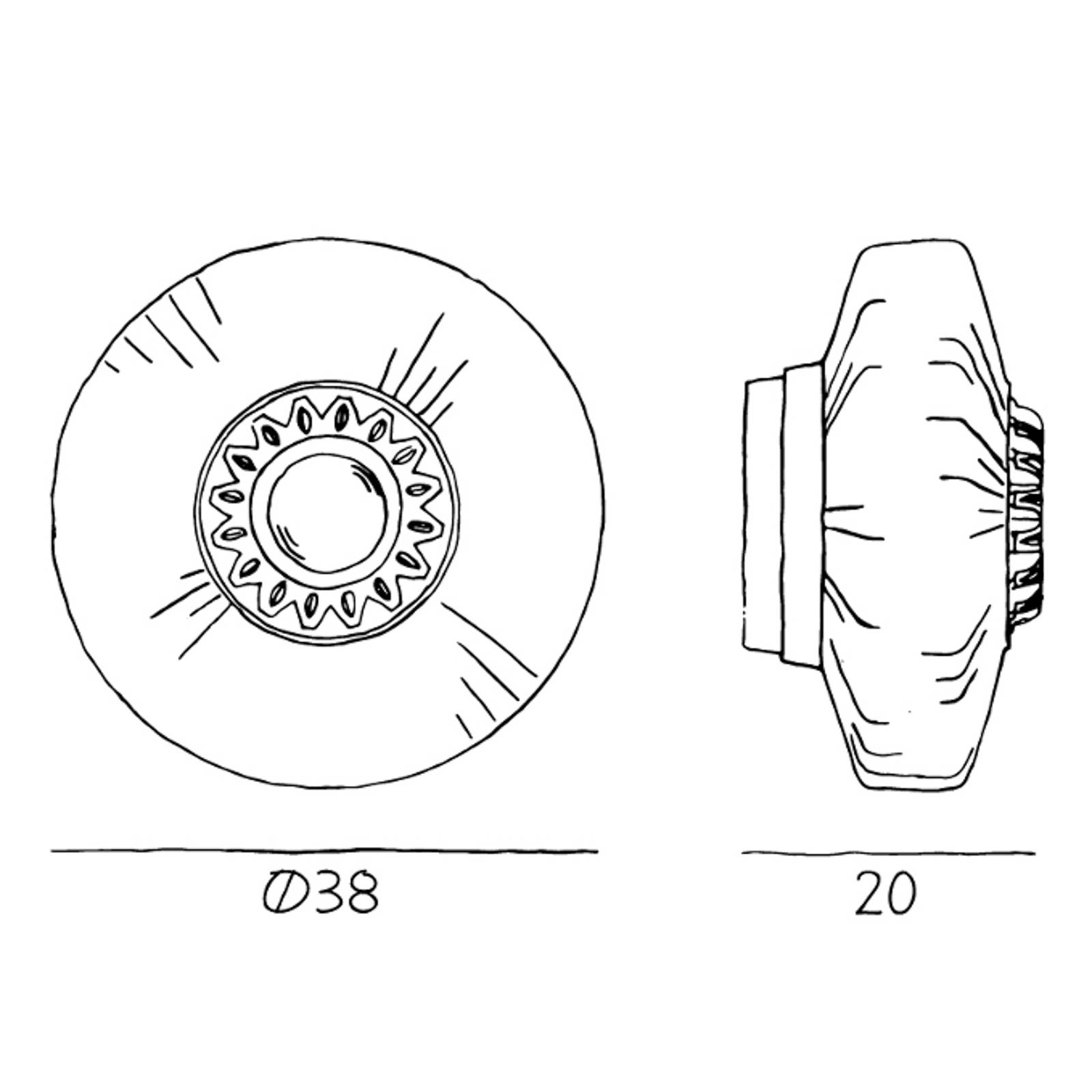 DESIGN BY US Vägglampa New Wave Optic XL bärnsten ögonglob stickpropp