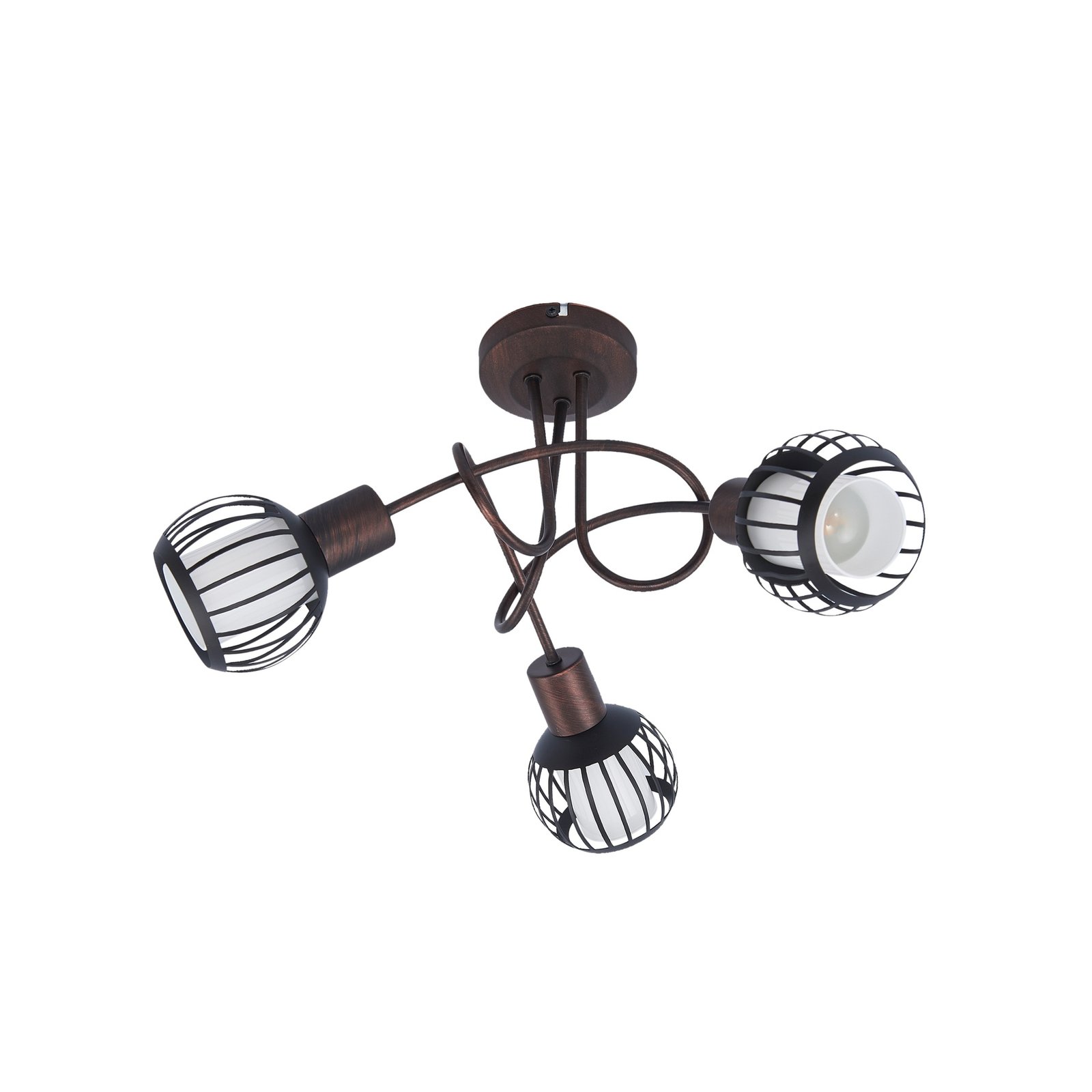 Solm 3 Lampa Sufitowa Rdzawy - Lindby
