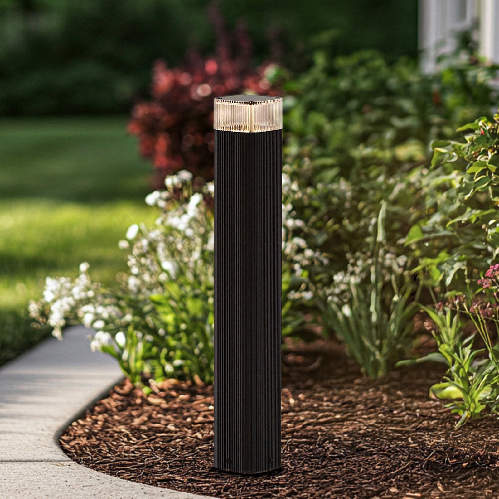 Lindby Wegeleuchte Halvar, 50 cm, schwarz, IP65, GU10