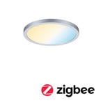 Paulmann Panel Areo ZigBee CCT στρογγυλό χρώμιο 17.5cm