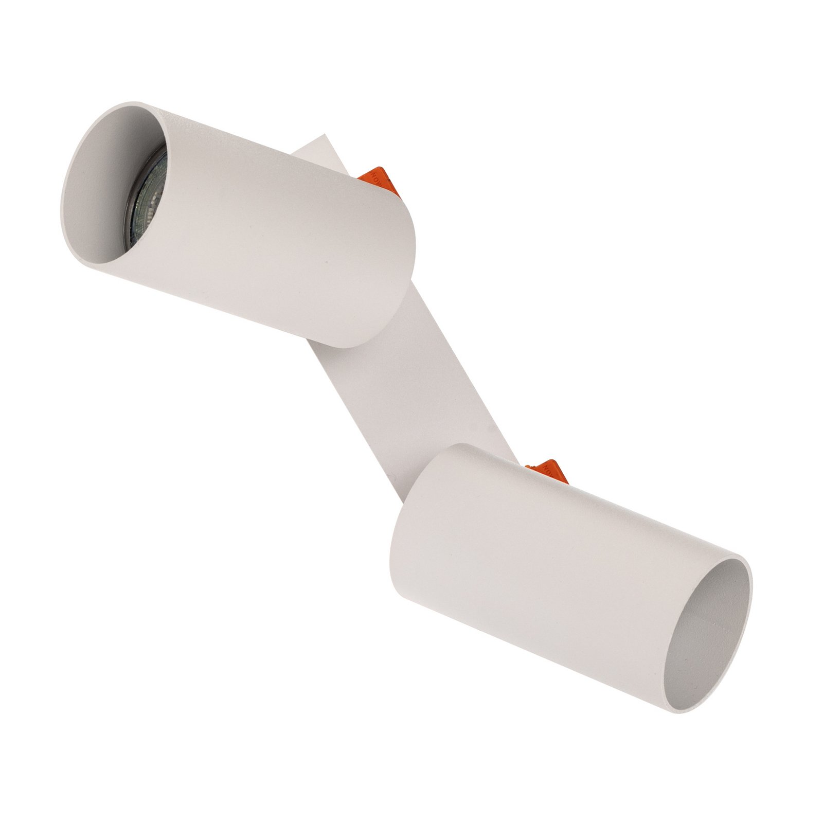 Innbygget takspot Mono Surface II, 2 lyskilder, hvit, GU10