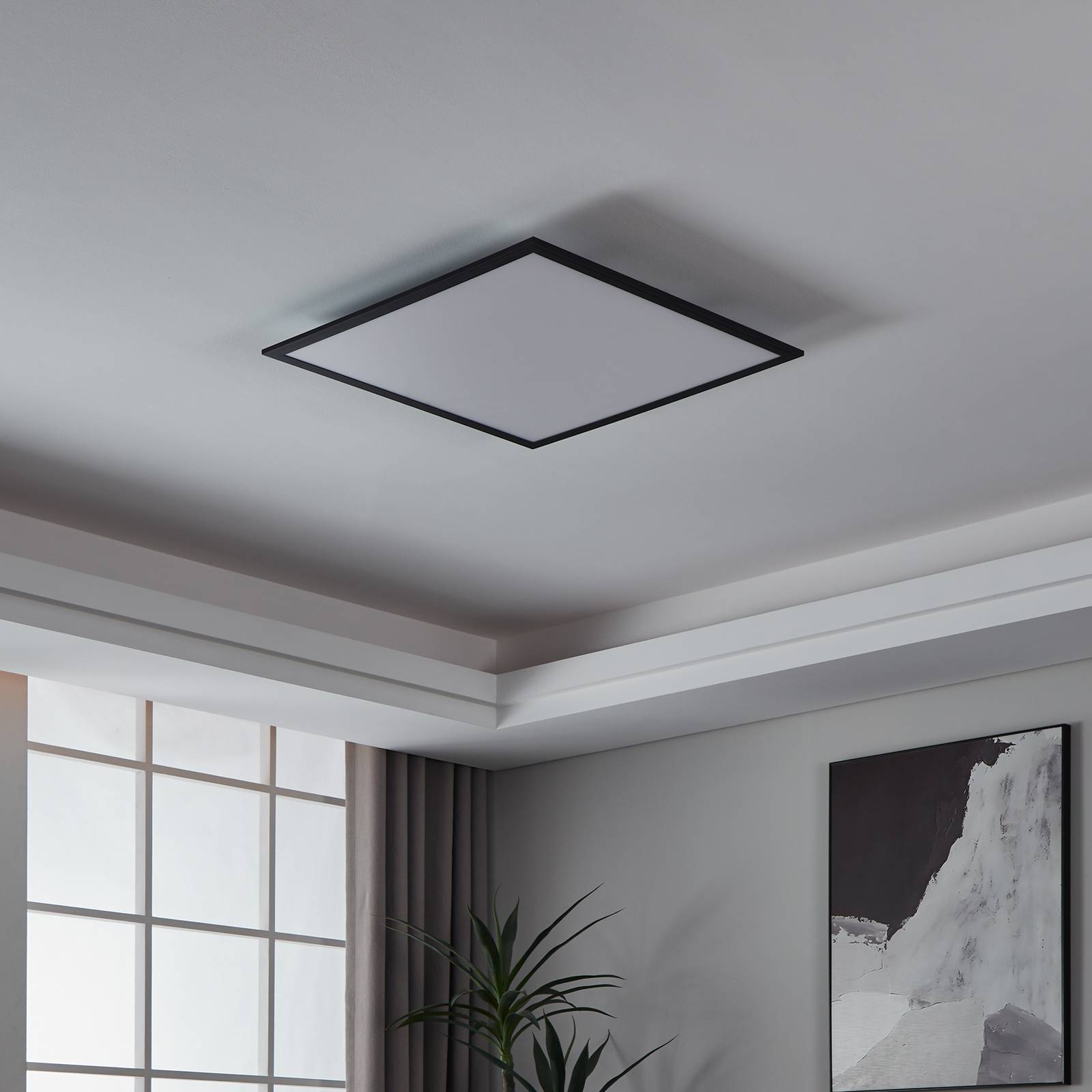  Eglo Connect Eglo Connect Cct Ceiling Lamp 59.5x59.5cm Black 