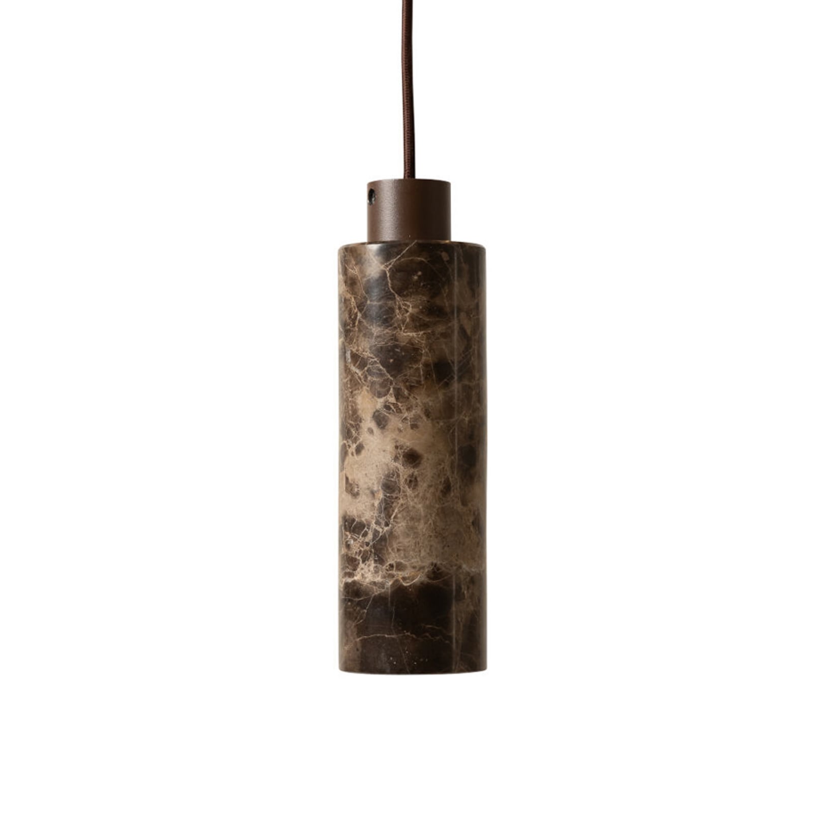 IT'S ABOUT ROMI Tivoli hanging light, brown, marble, 28 cm, GU10