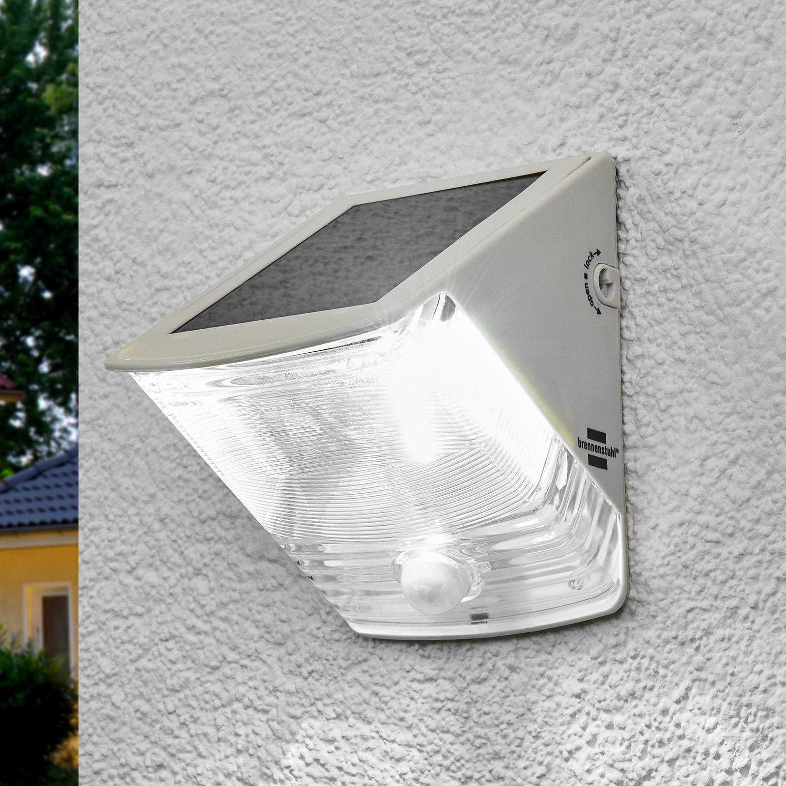 Applique LED solaire SOL 04 IP44 blanc