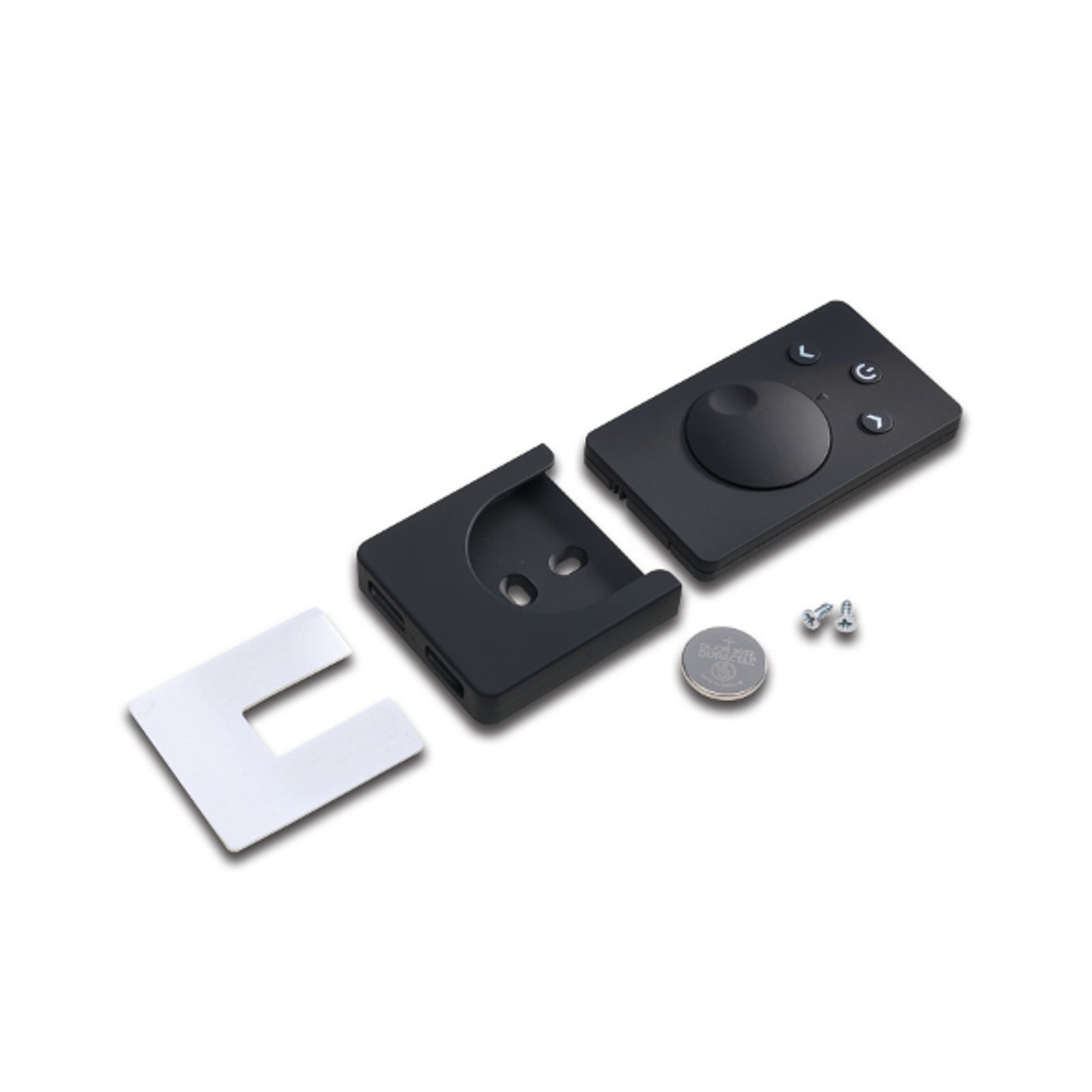 Dynamic remote control, black, dimmable CCT wall mount