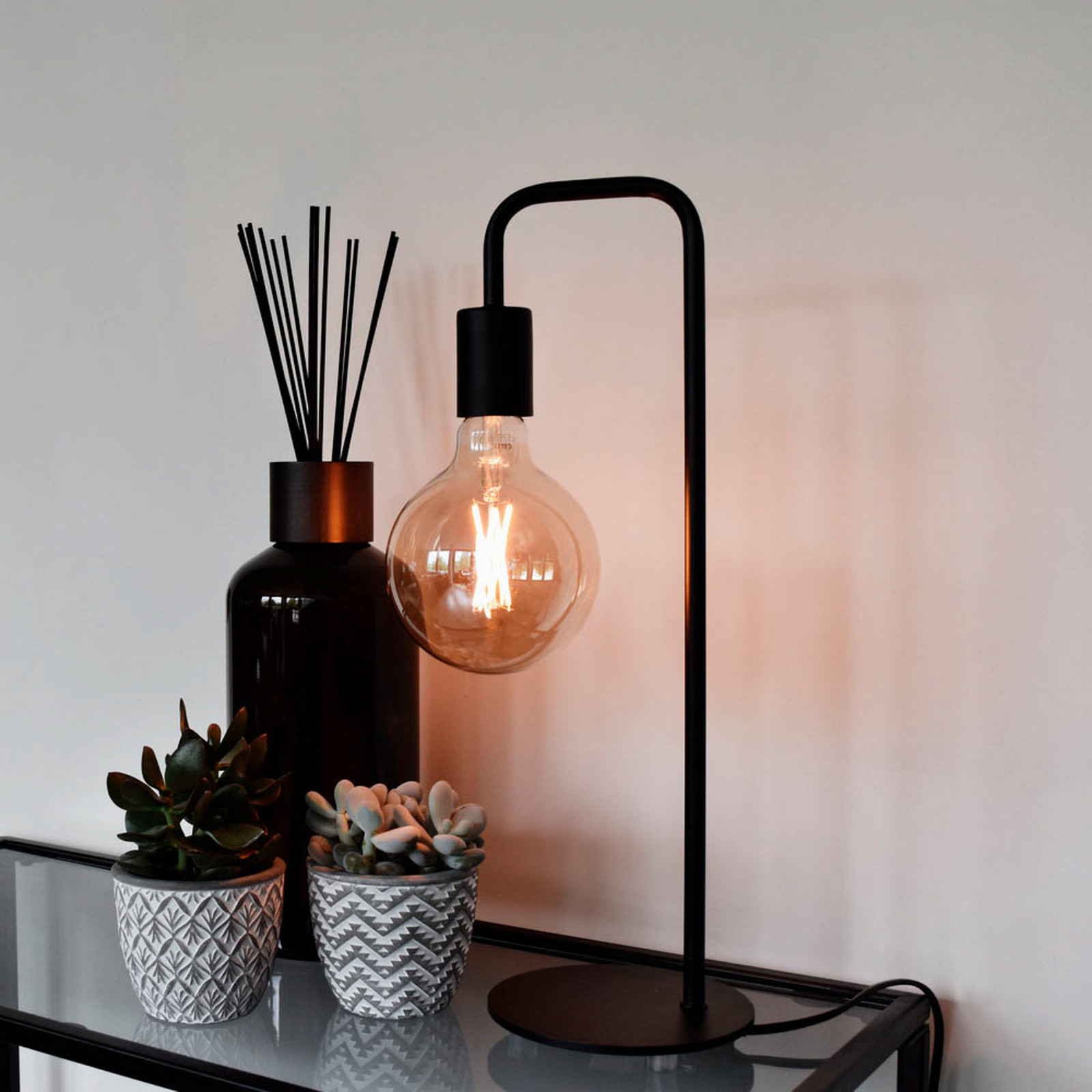 Calex U-Line lampă de masă cablu 15 m negru - Camera de zi / sufragerie - modern - Plastic
