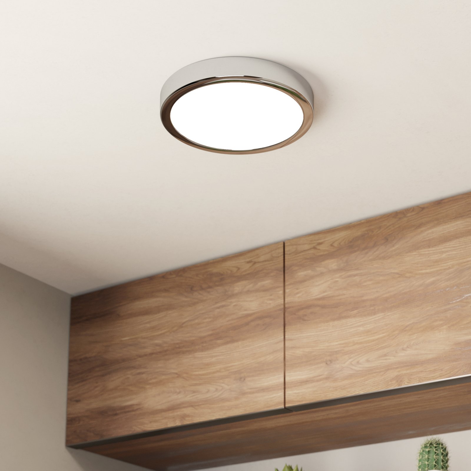 LED lubinis šviestuvas "Fueva 5" IP44 3000K chromas Ø21cm