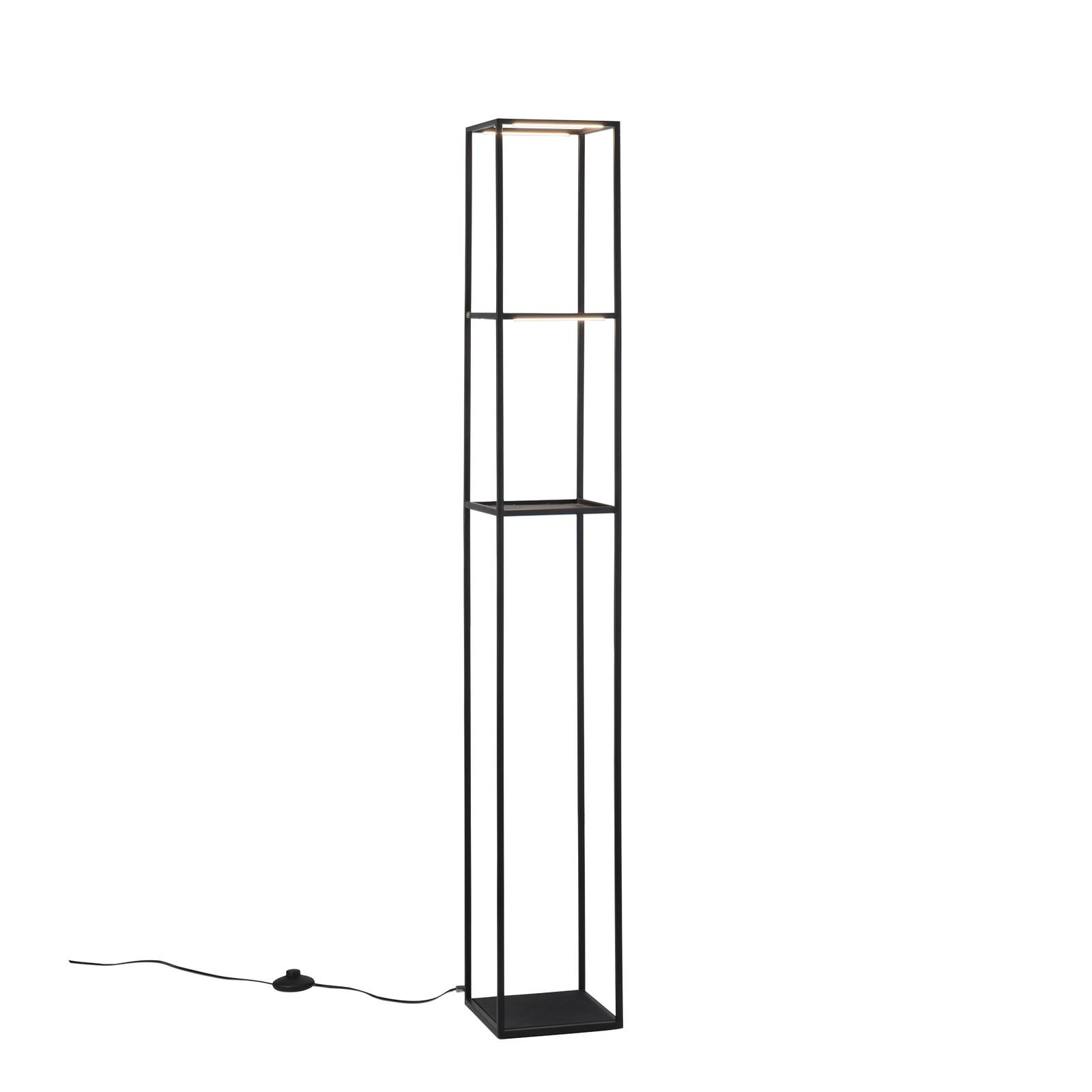 Paul Neuhaus Lampa stojąca LED Contura, czarny, metal, 140cm