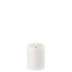 Pillar Candle LED w/shoulder Nordic White 7,8 x 10 cm - Uyuni Lighting