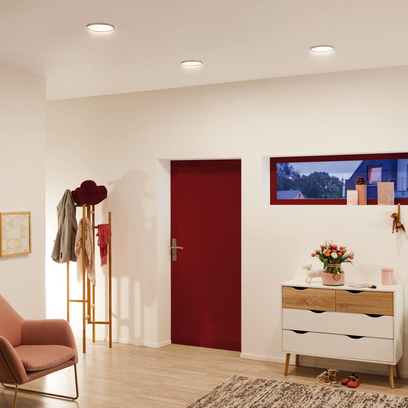 Panel do zabudowy LED Paulmann Cover-it, średnica 17 cm, 880 lm, 3000 K, biały