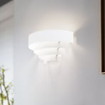 Levin wall light, steel lampshade, white