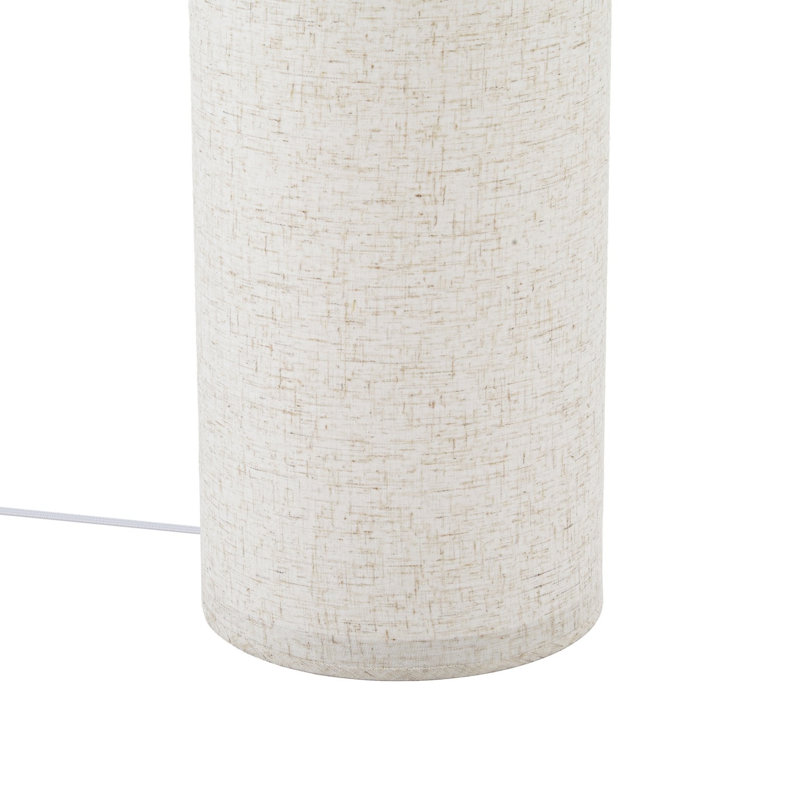Lampa stojąca LED Lucande Tamani, beżowa, 100 cm, funkcja „ściemniana do