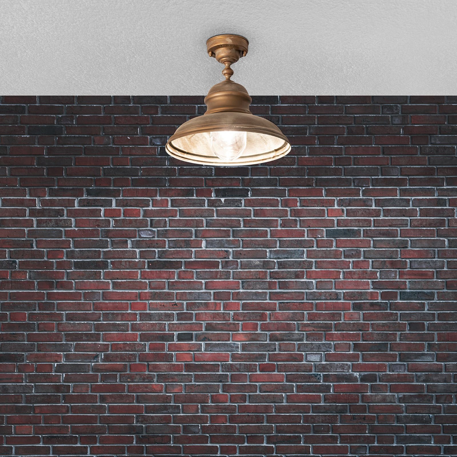 Riccardo ceiling light for outdoor use