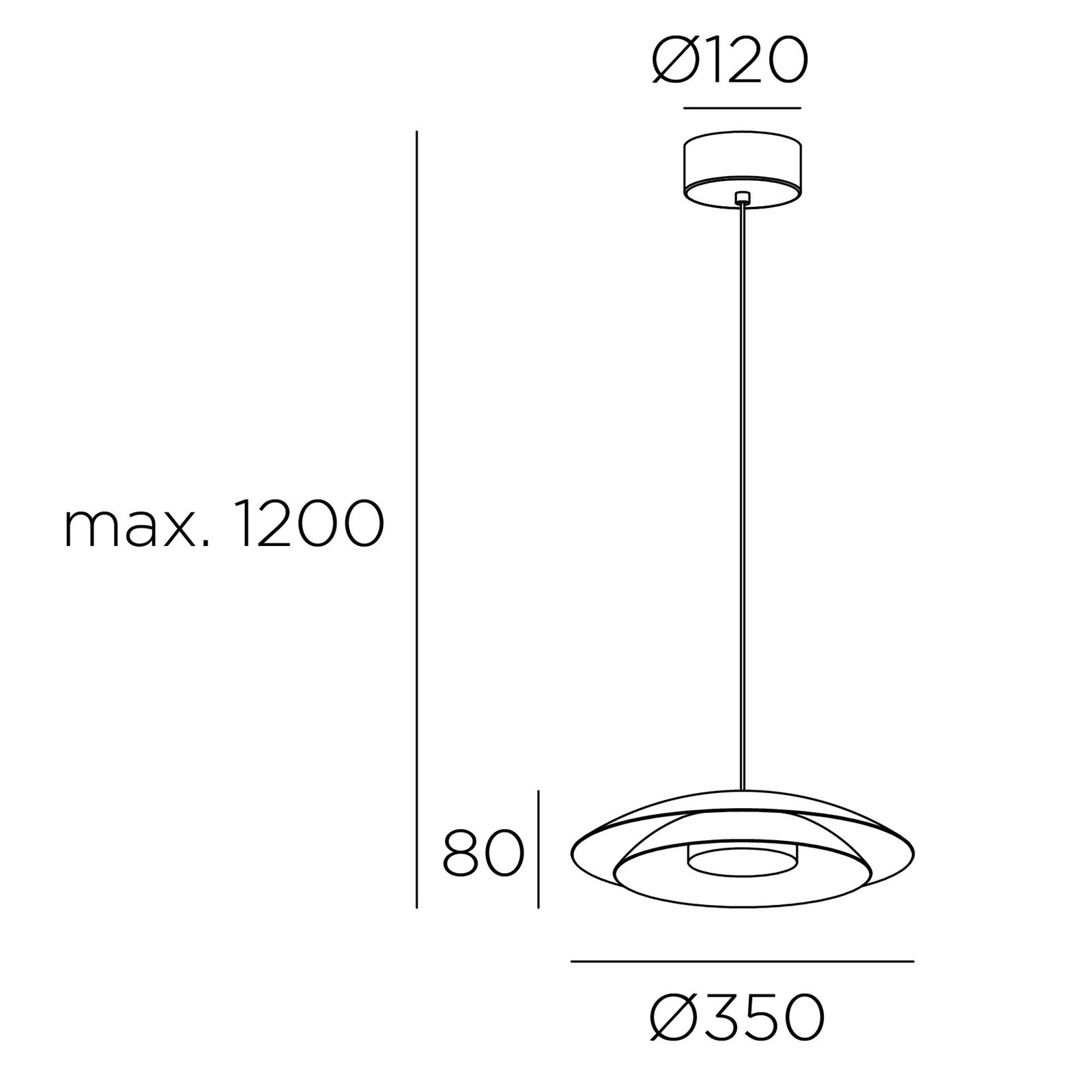 LEDS-C4 Noway Small -riippuvalo, Light for Life 