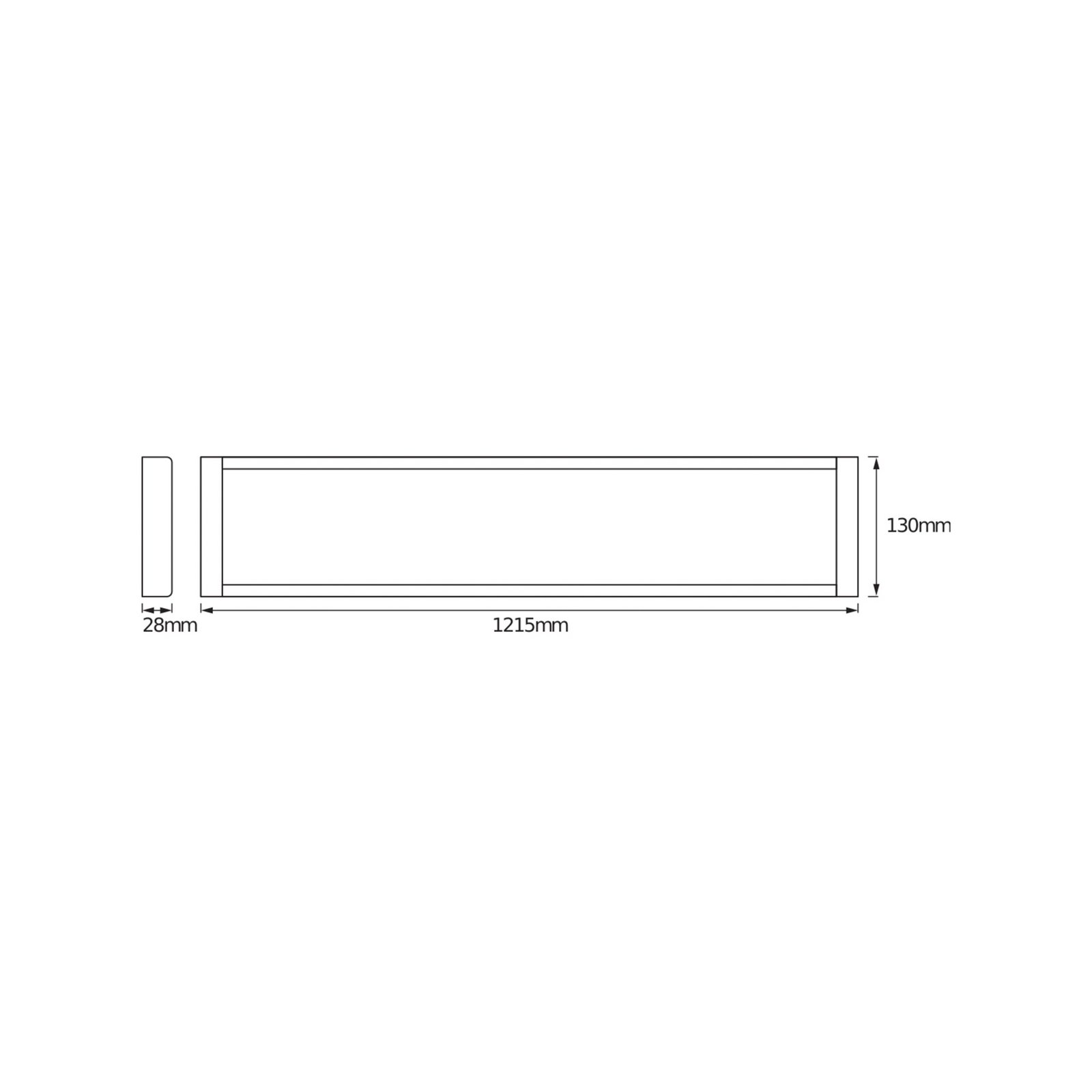 OSRAM LED-Deckenleuchte OFFICE LINE, weiß, 122 cm, Metall