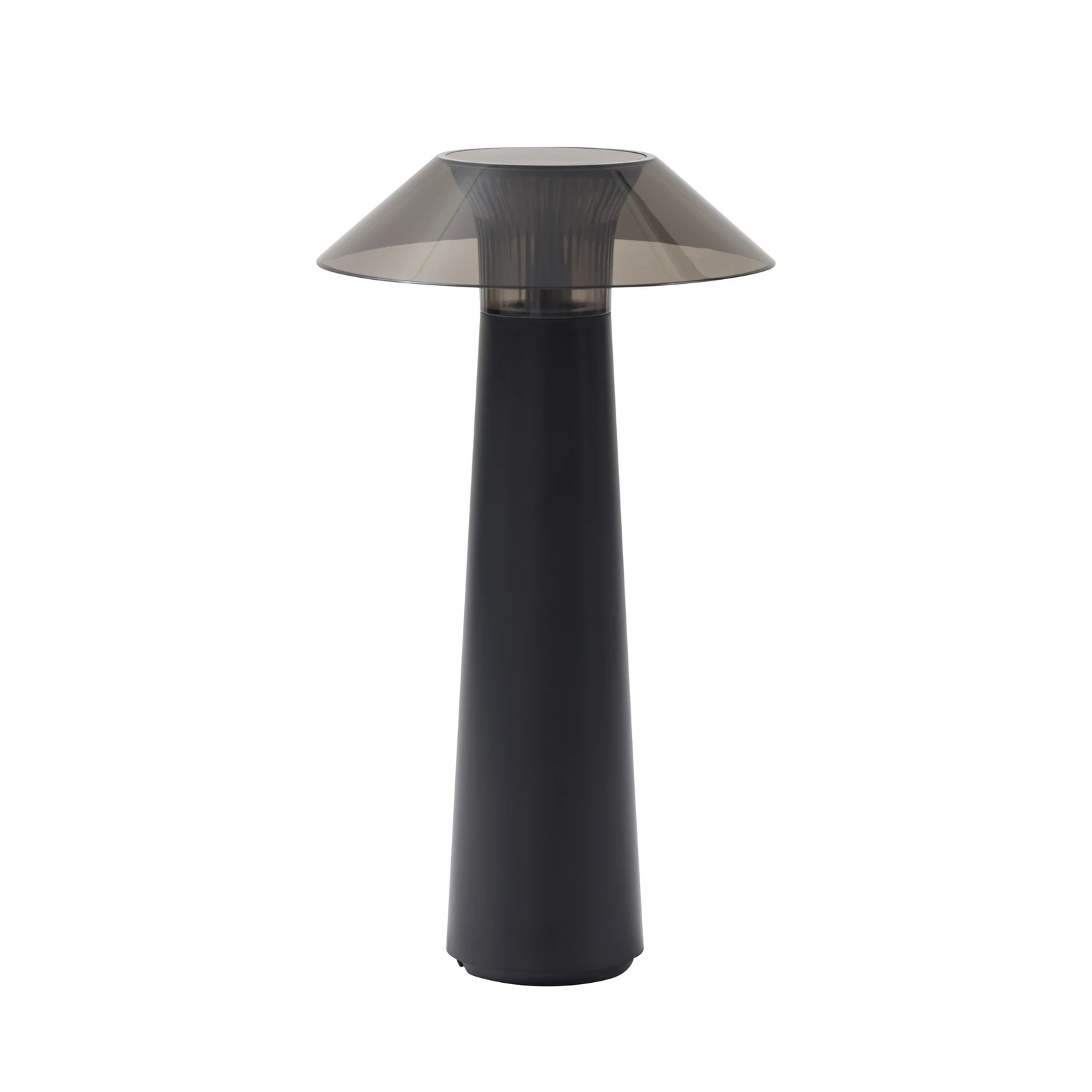 Lindby Lampe d'extérieur à LED rechargeable Gomba, noir, intensité variable