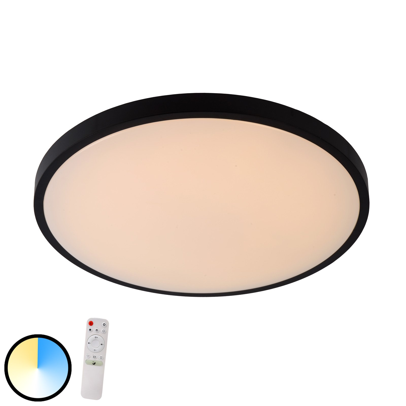 Dime LED ceiling light Polaris dimmable to warm round