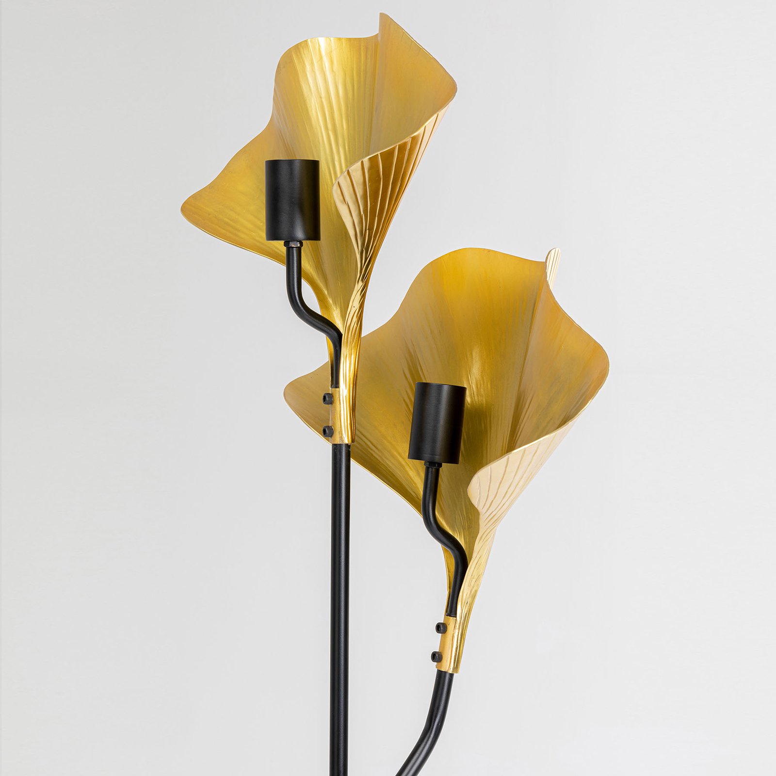 KARE Gingko Due lampadaire avec feuilles dorées