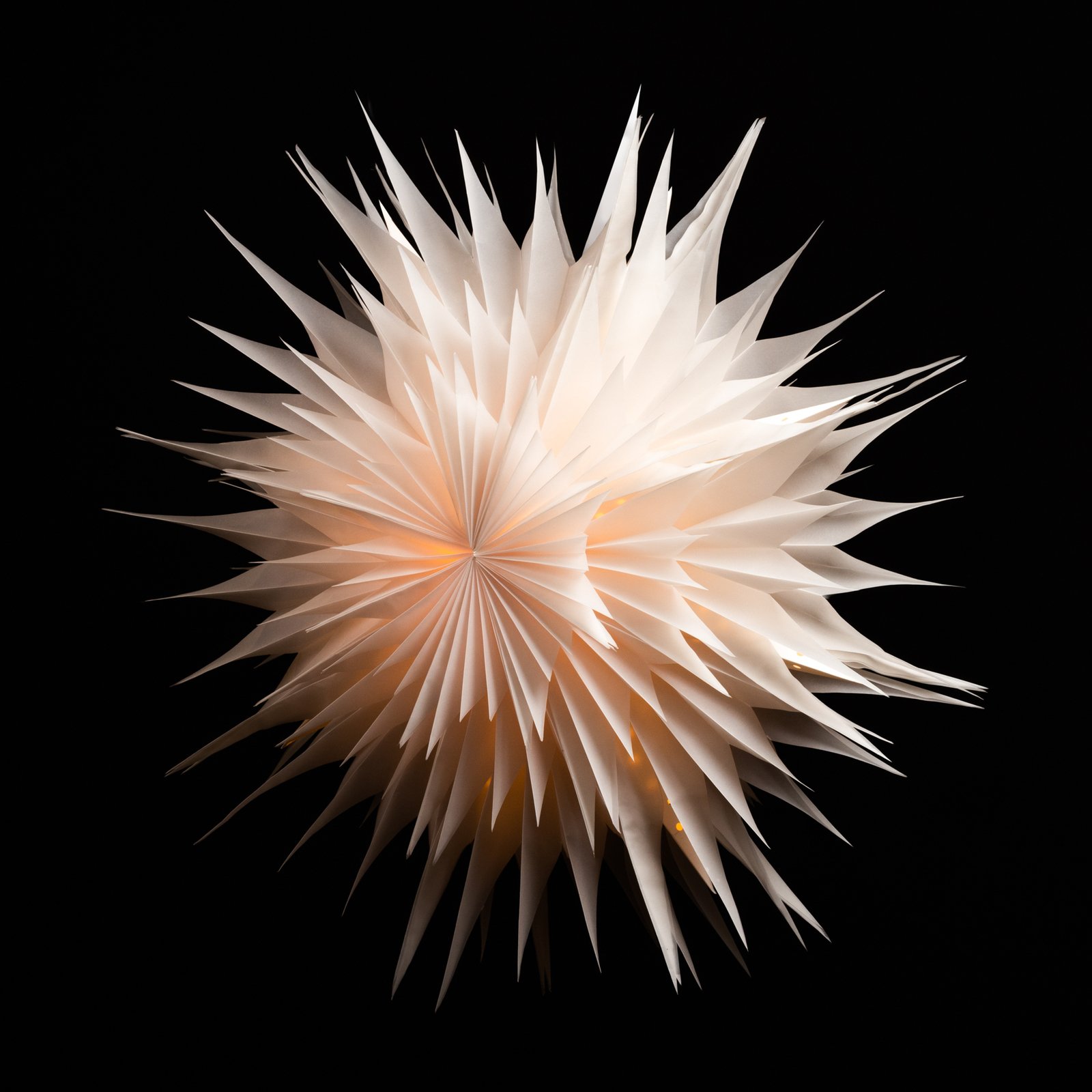 Sterntaler 2023 3D papierová hviezda Ø 60 cm biela