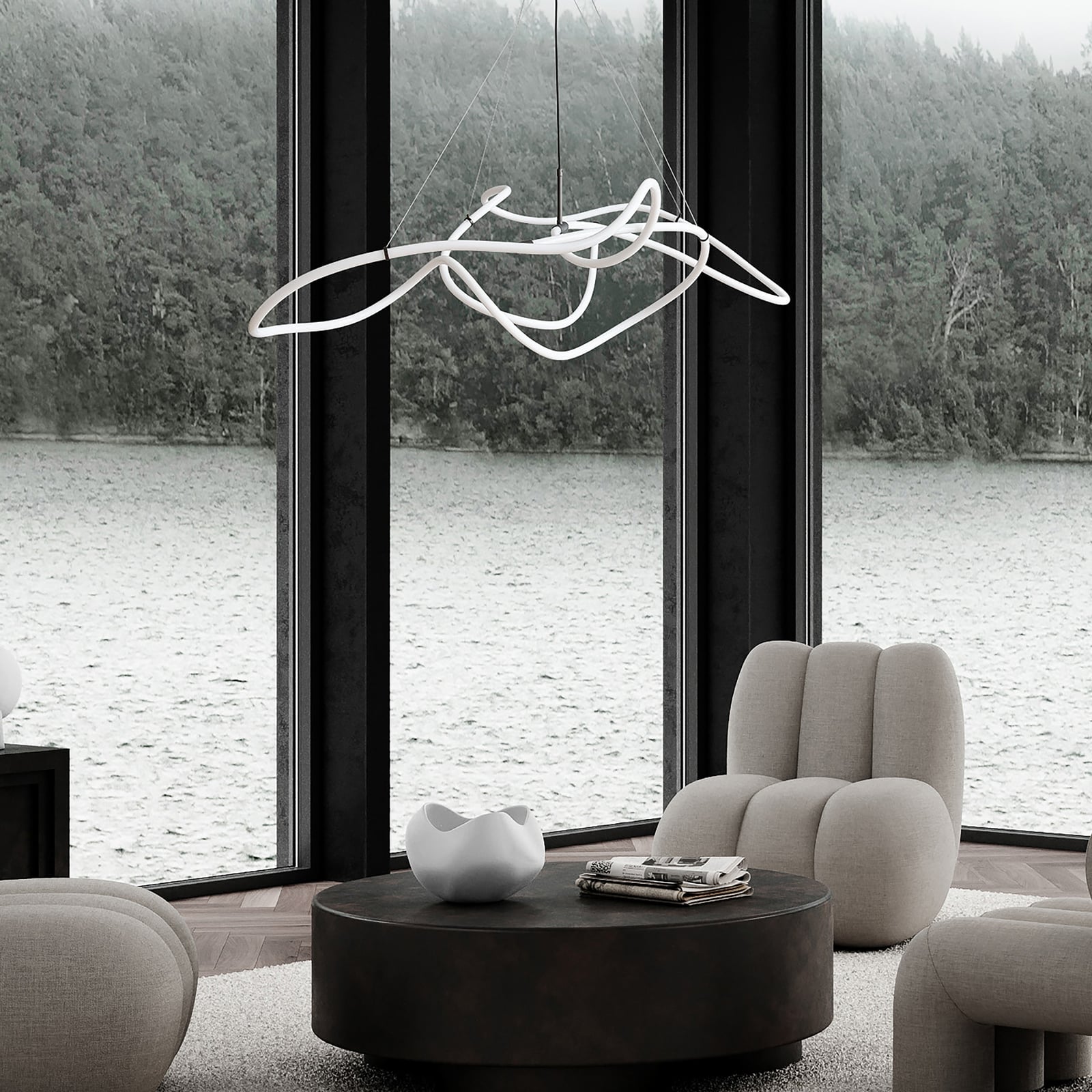 Ghost LED-hänglampa, 155 cm, neon - 101 Copenhagen