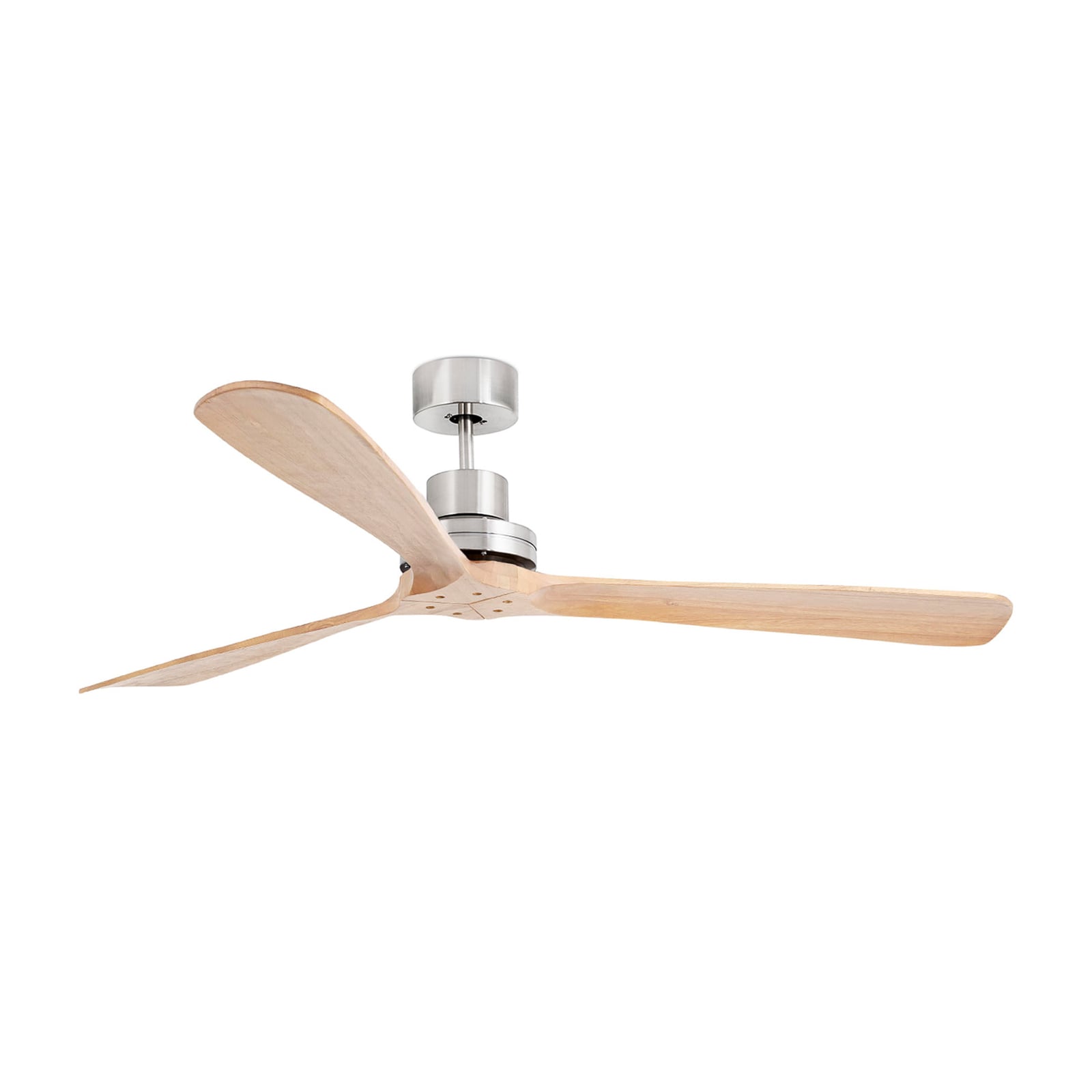 Ventilador de teto Lantau XL, Ø 168 cm, níquel mate/pinho Ventilador de teto Lantau XL, Ø 168 cm, níquel mate/pinho