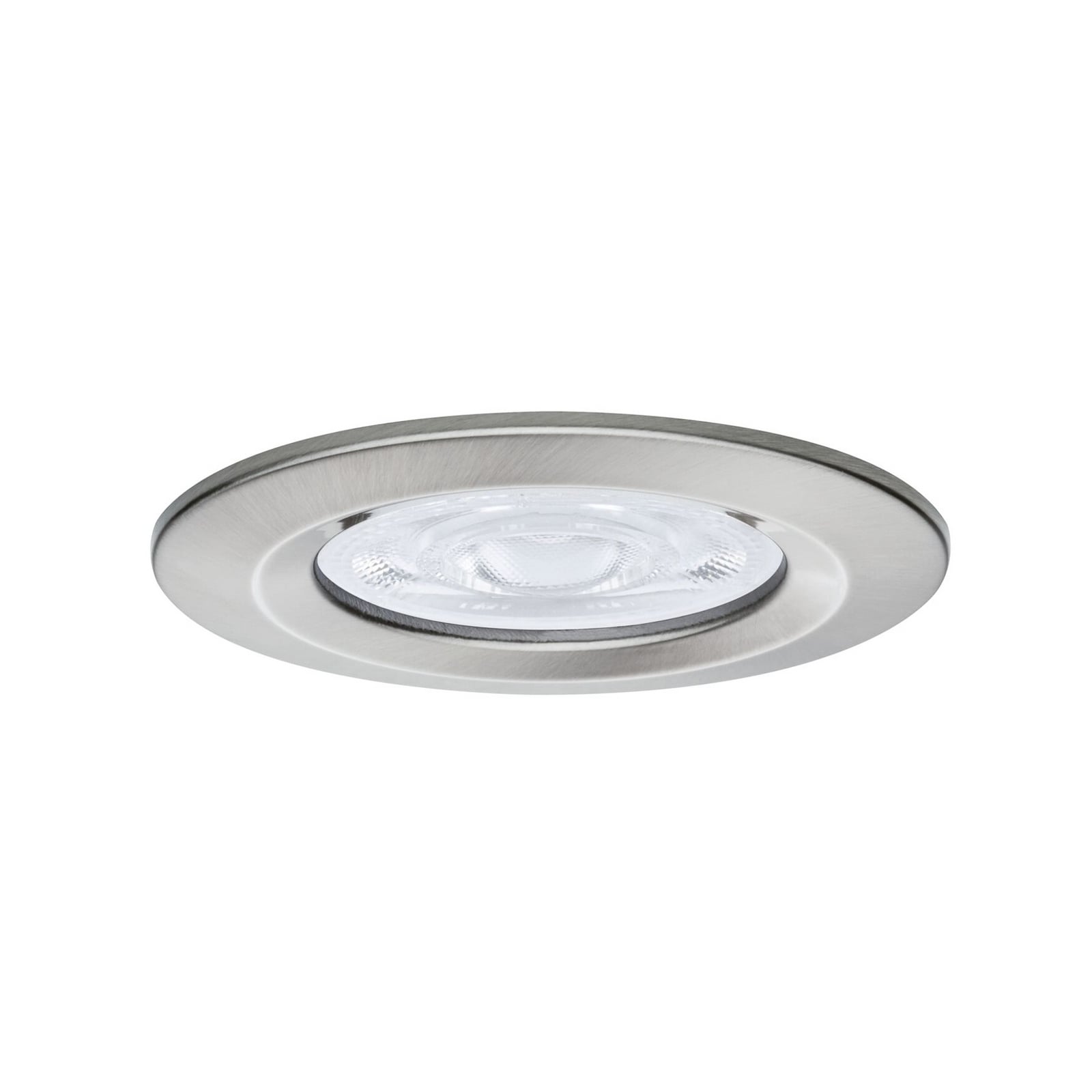 Paulmann indbygningslampe NOVA, jern, Ø 8 cm, fast, 2.700 K