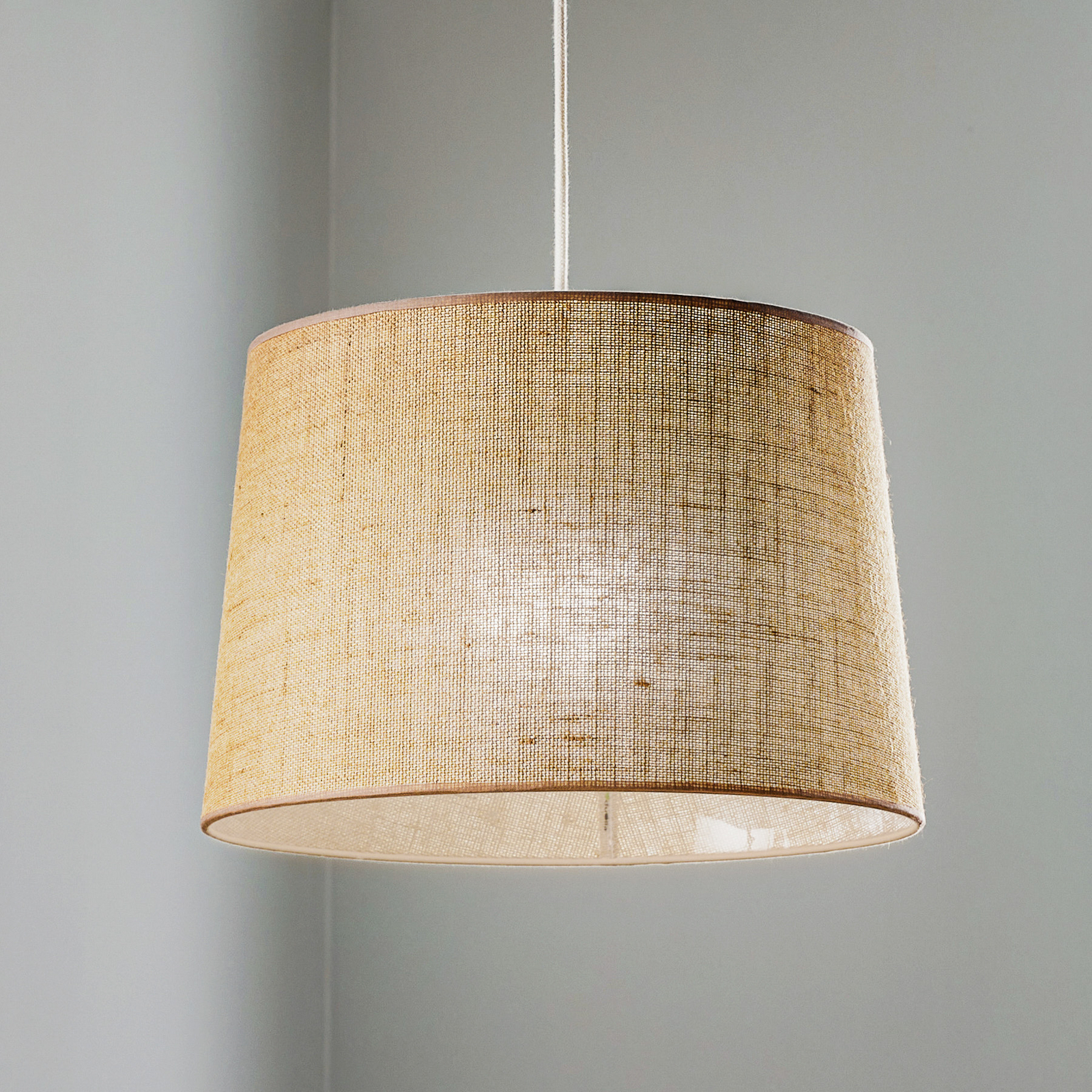 Hänglampa Jute, naturbrun, Ø40 cm 1 lampa