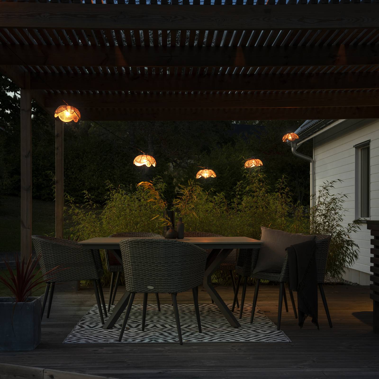  Konstsmide Christmas Konstsmide Christmas Party Led String Light Extension, Amber, Ip44 