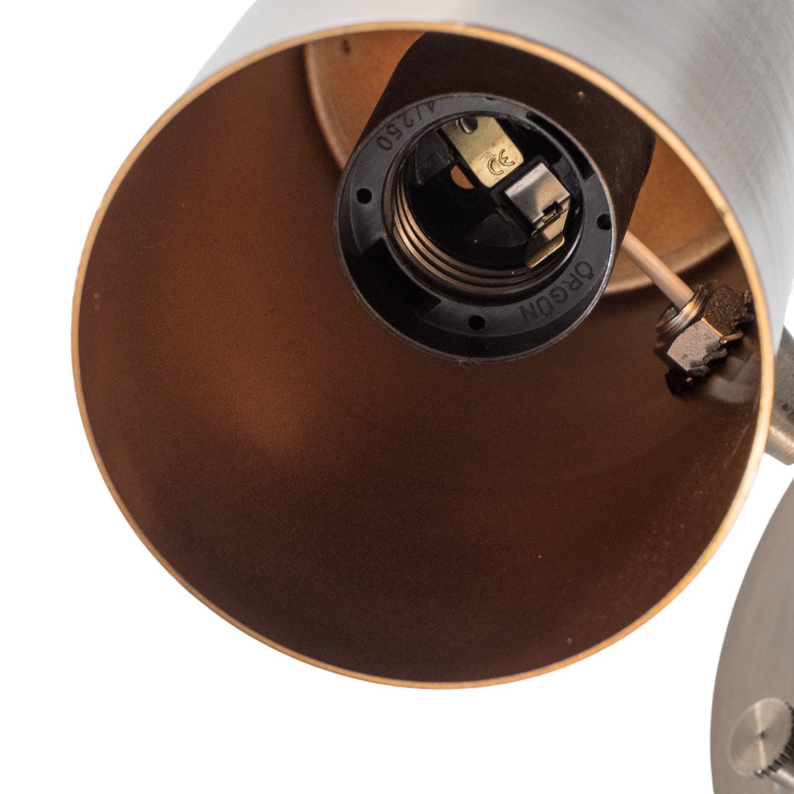 Стена лампа Kem, месинг, метал, височина 23 cm, E27 Стена лампа Kem, месинг, метал, височина 23 cm, E27