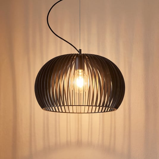 Jusra 1 Lampada a Sospensione Nero - Lindby