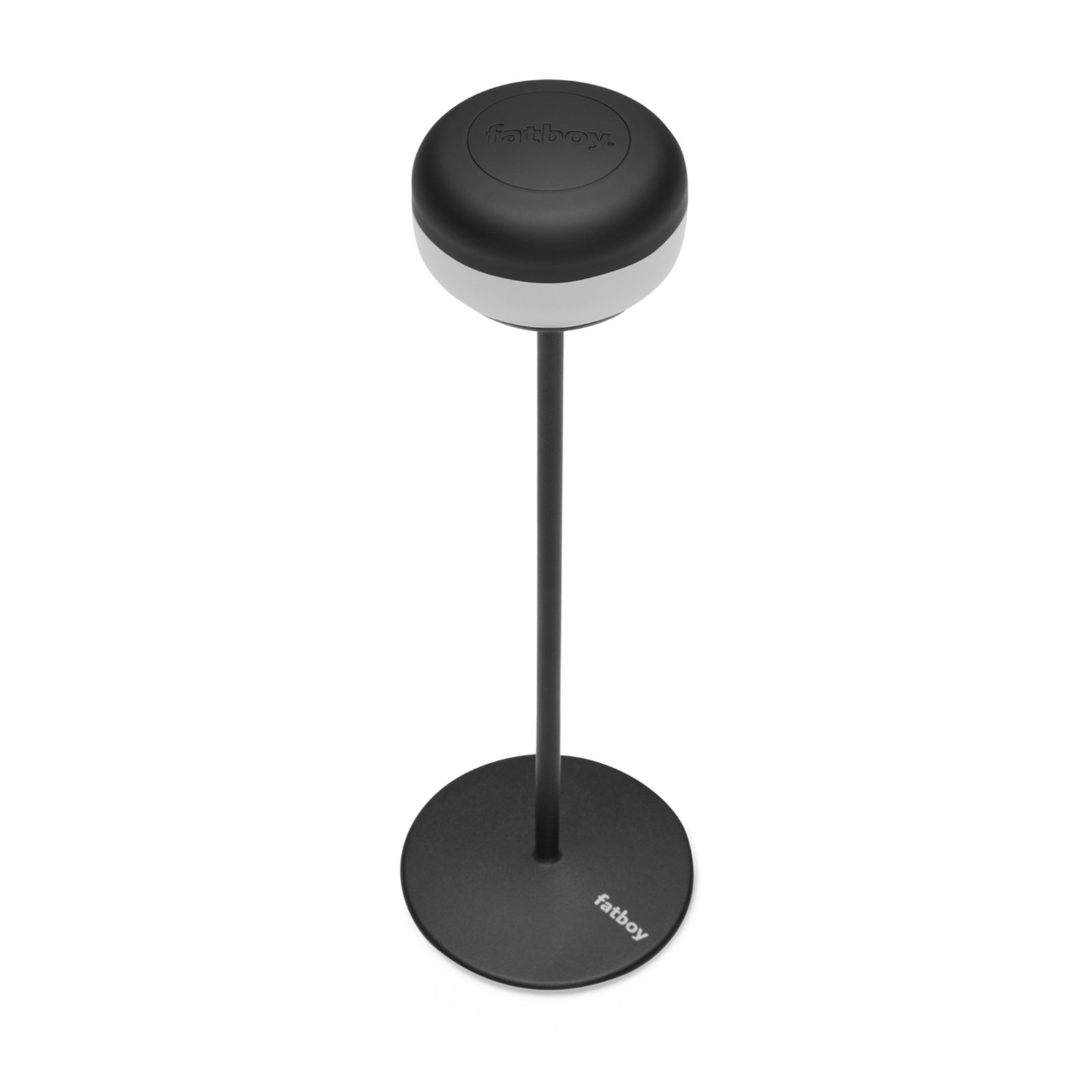 "Fatboy" LED įkraunama stalinė lempa "Cheerio", juoda, reguliuojamas