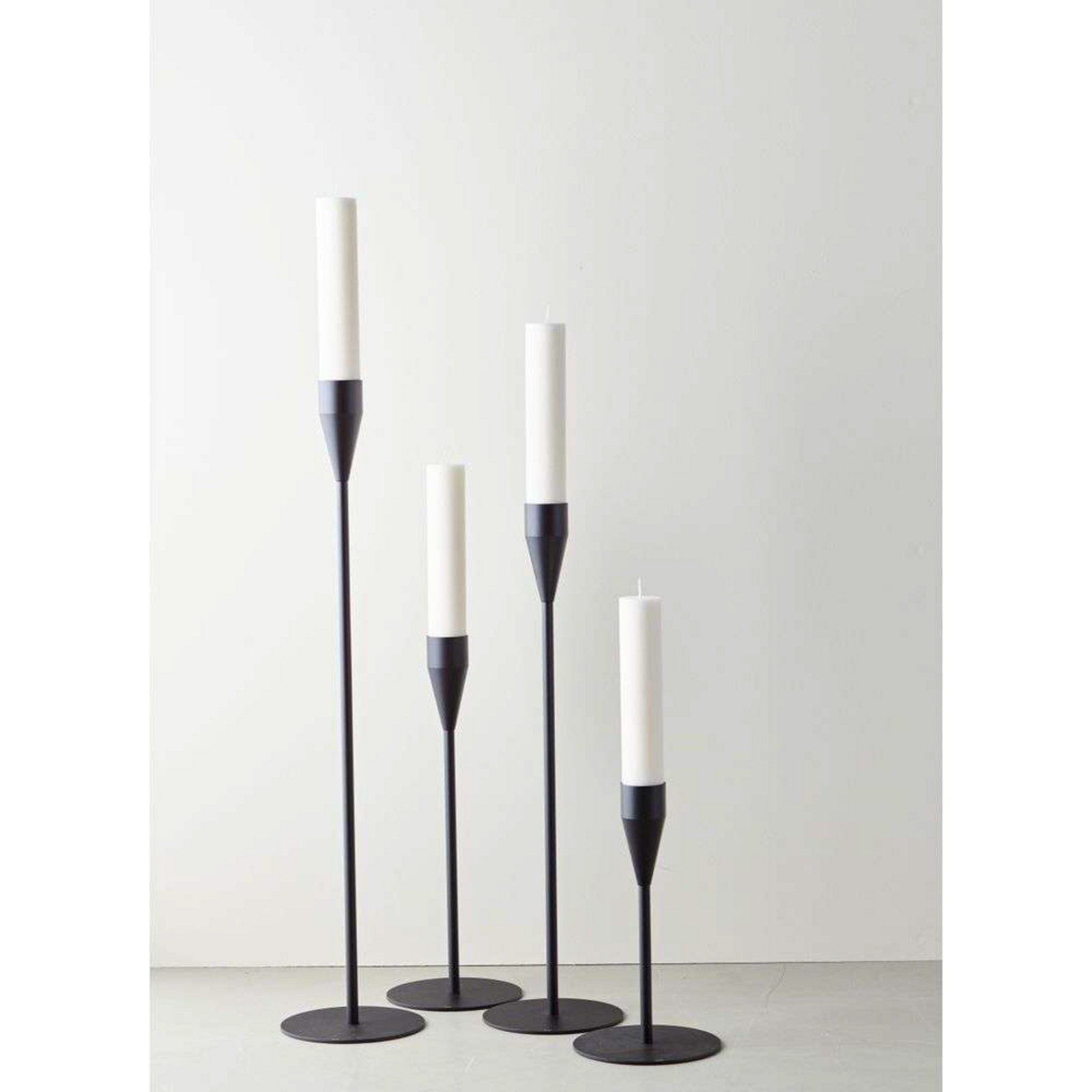 Venus & Jupiter Maxi Candle Holder Black - Piet Hein