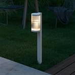 Алуминиева вълнова лампа Coupar Garden, бяла